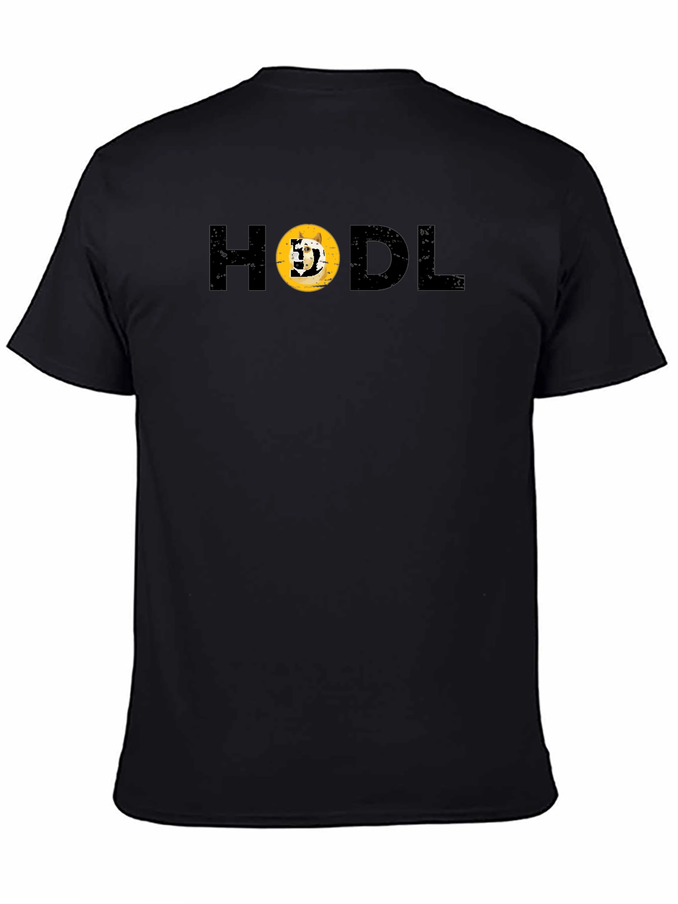 HODL Doge Crypto Black T-Shirt