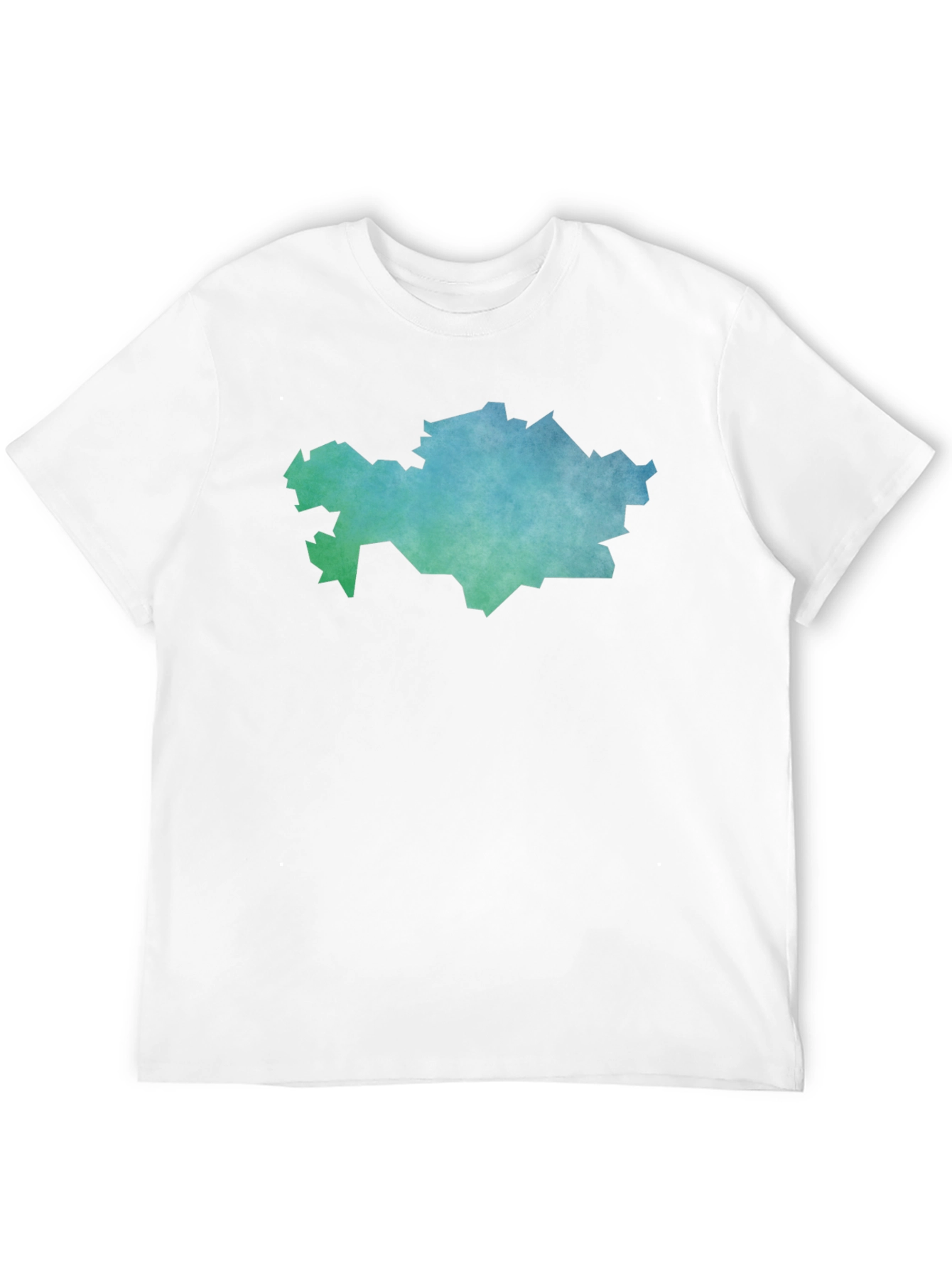 Kazakhstan Map T-Shirt - Black Cotton Tee