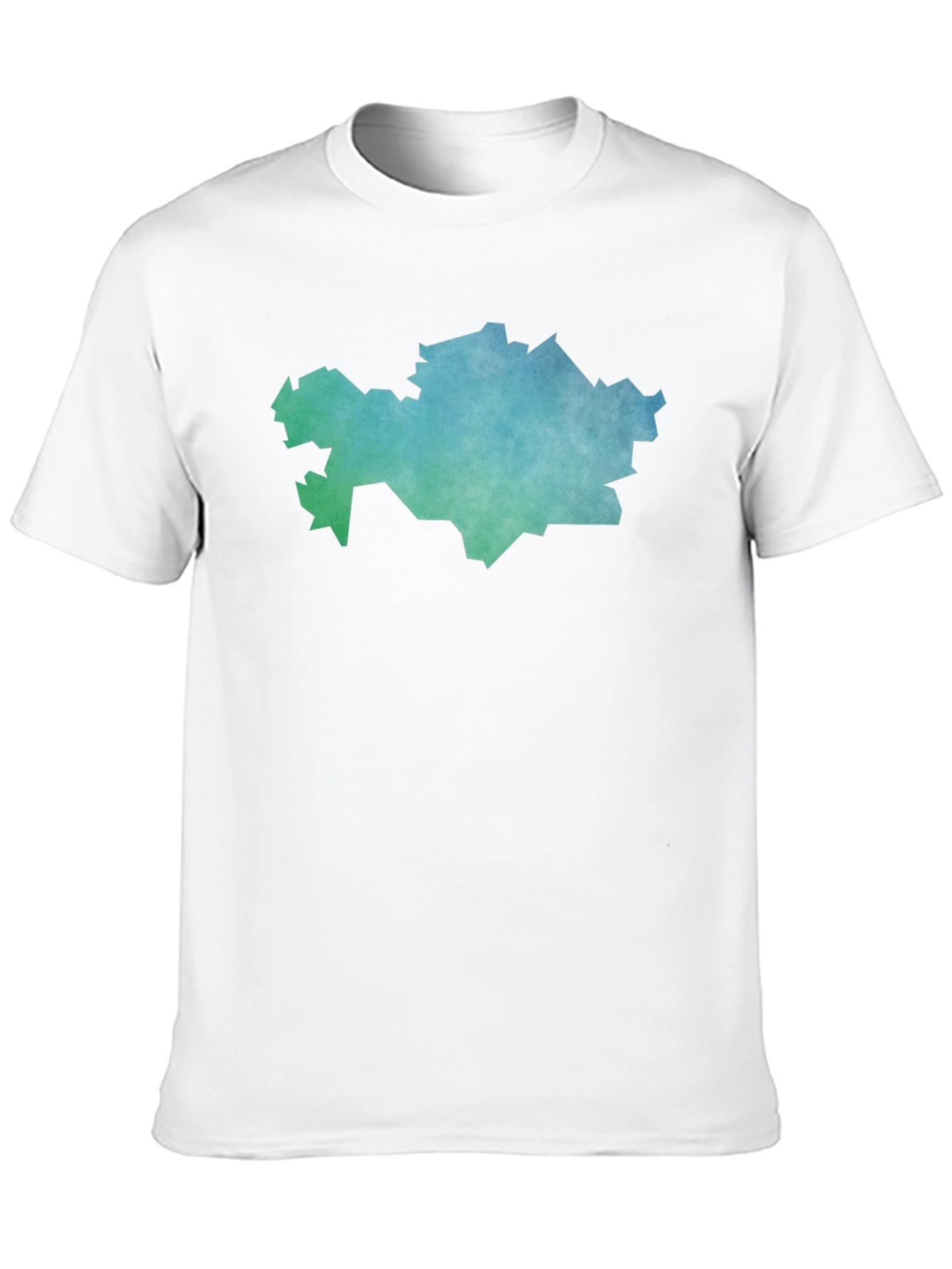 Kazakhstan Map T-Shirt - Black Cotton Tee