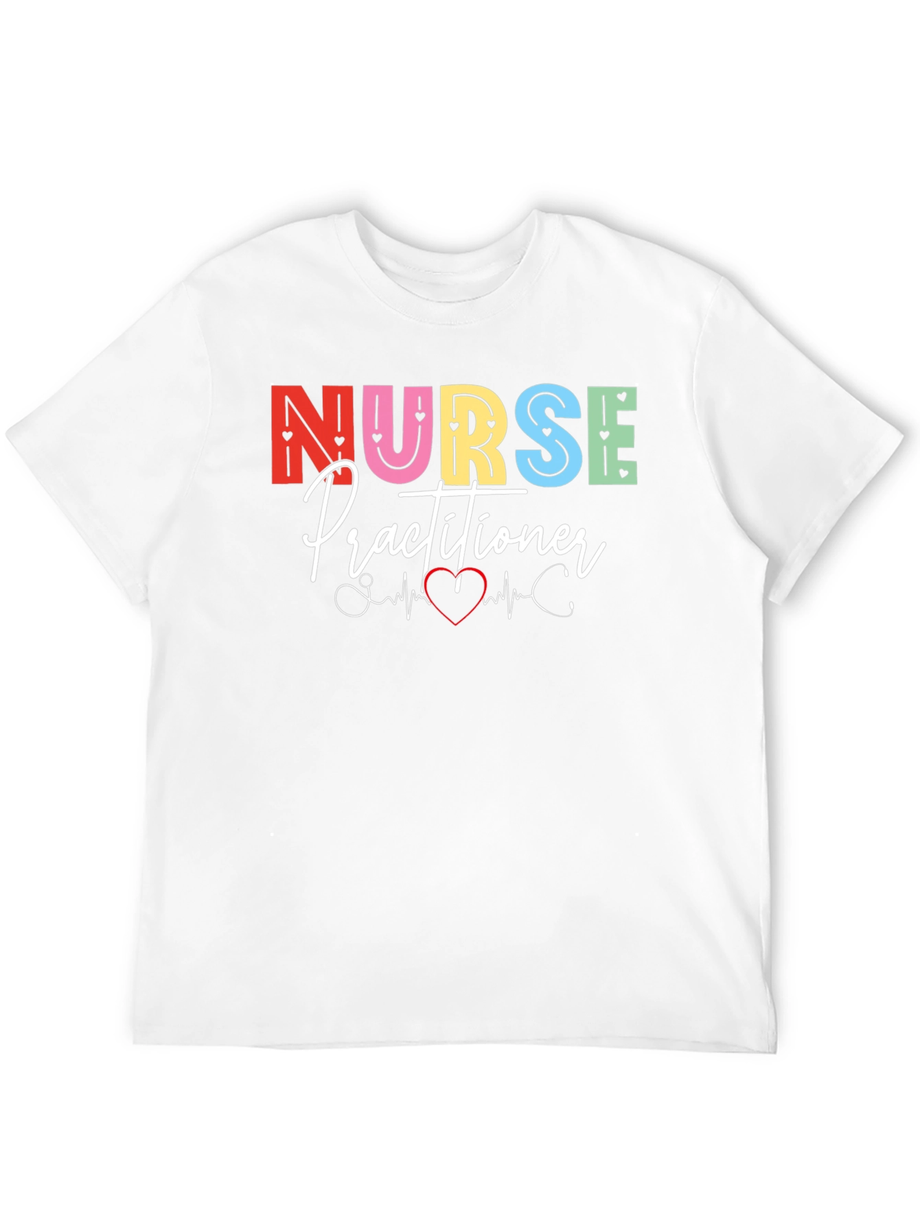 Nurse Practitioner Heartbeat Graphic Tee