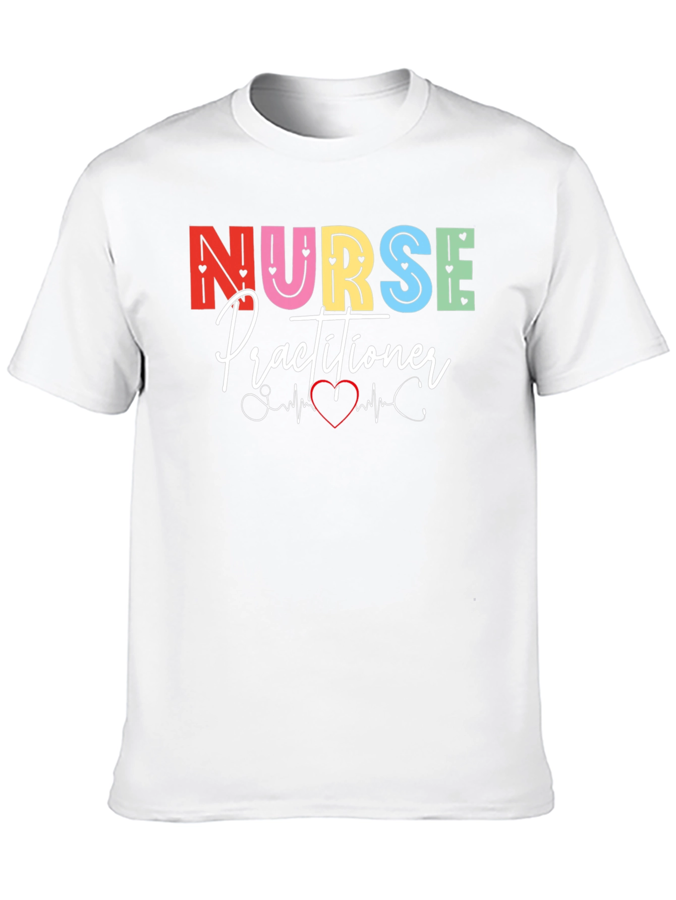 Nurse Practitioner Heartbeat Graphic Tee