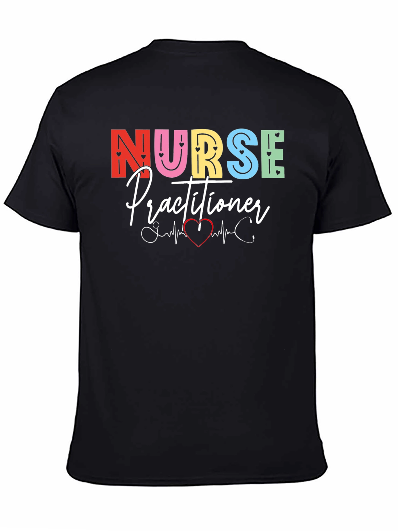 Nurse Practitioner Heartbeat Graphic Tee