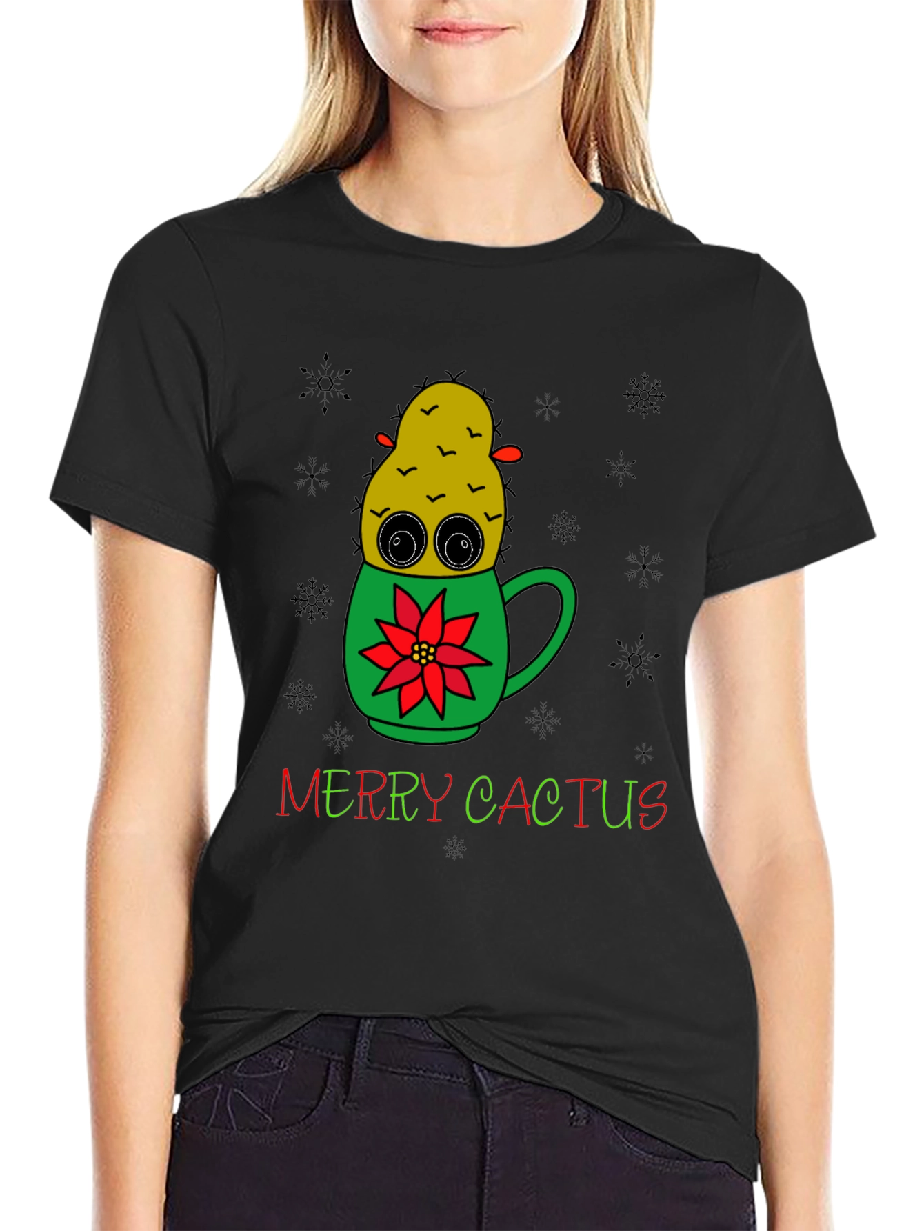 Merry Cactus Christmas T-Shirt