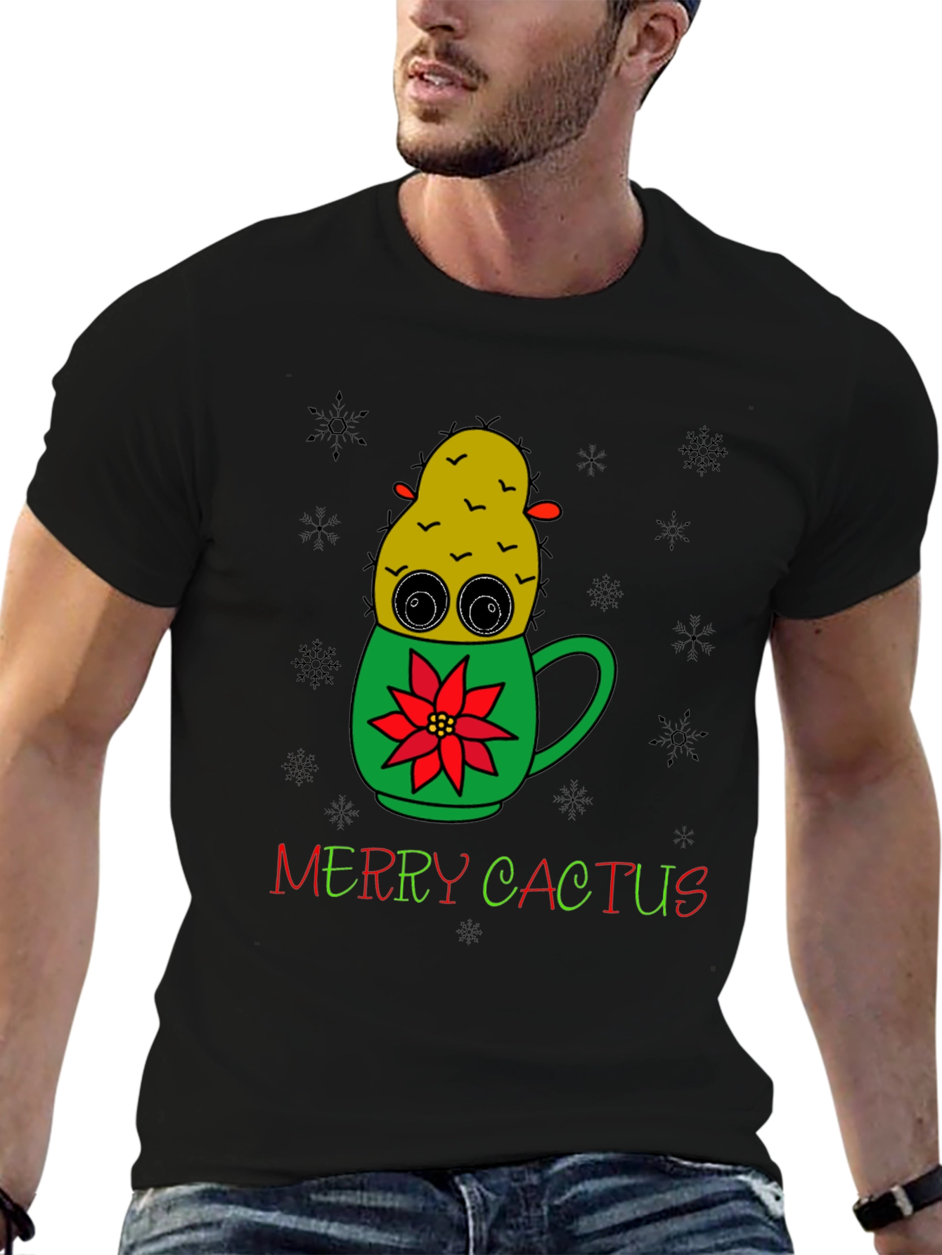 Merry Cactus Christmas T-Shirt