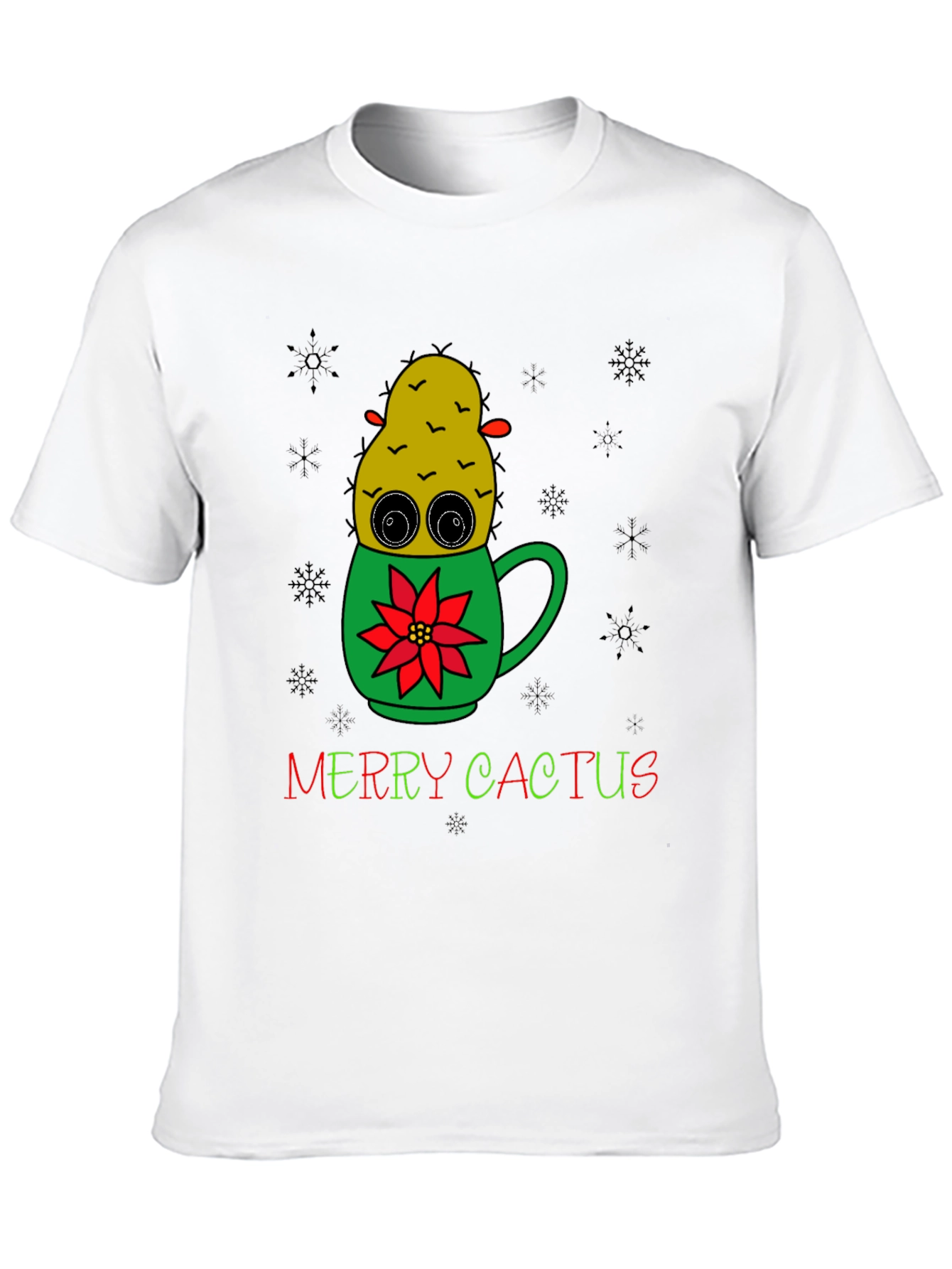 Merry Cactus Christmas T-Shirt