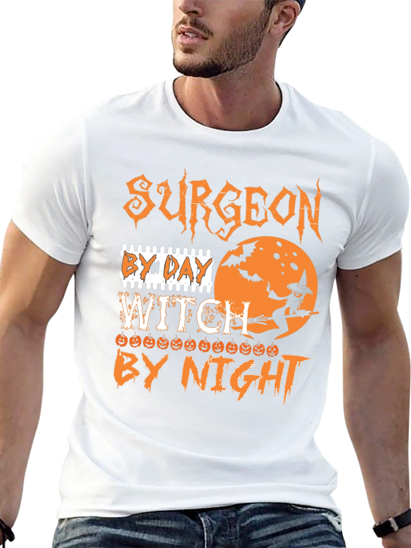 Surgeon By Day Witch By Night Halloween T-Shirt