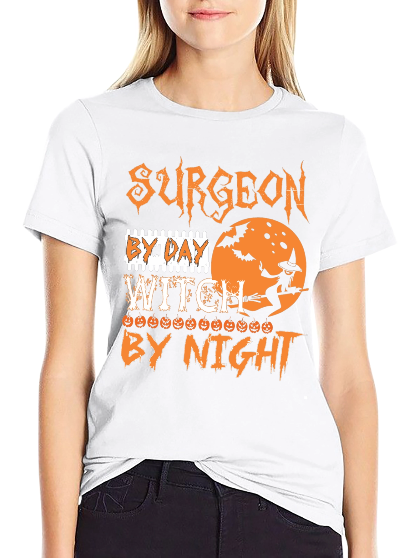 Surgeon By Day Witch By Night Halloween T-Shirt