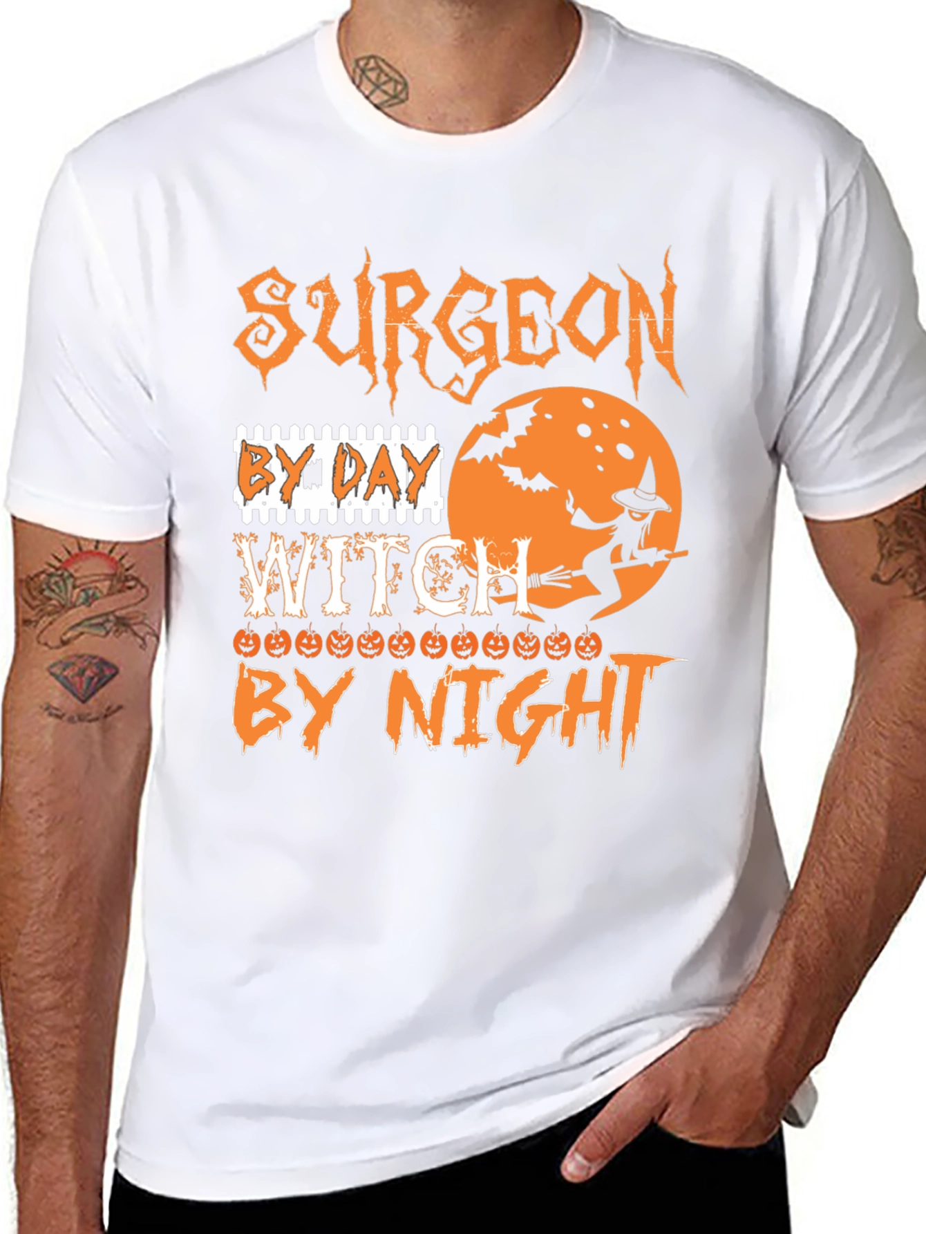 Surgeon By Day Witch By Night Halloween T-Shirt