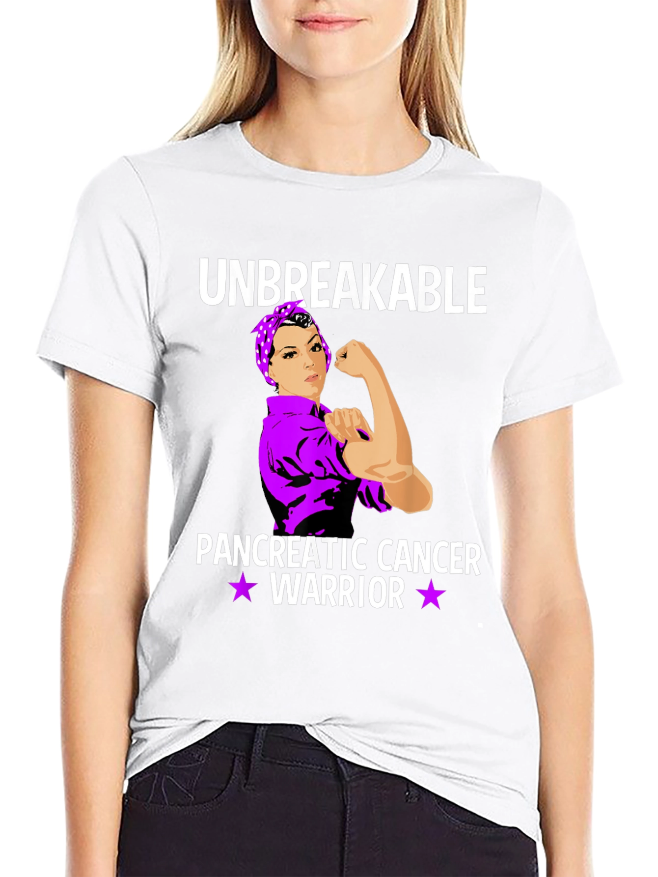Unbreakable Pancreatic Cancer Warrior T-Shirt