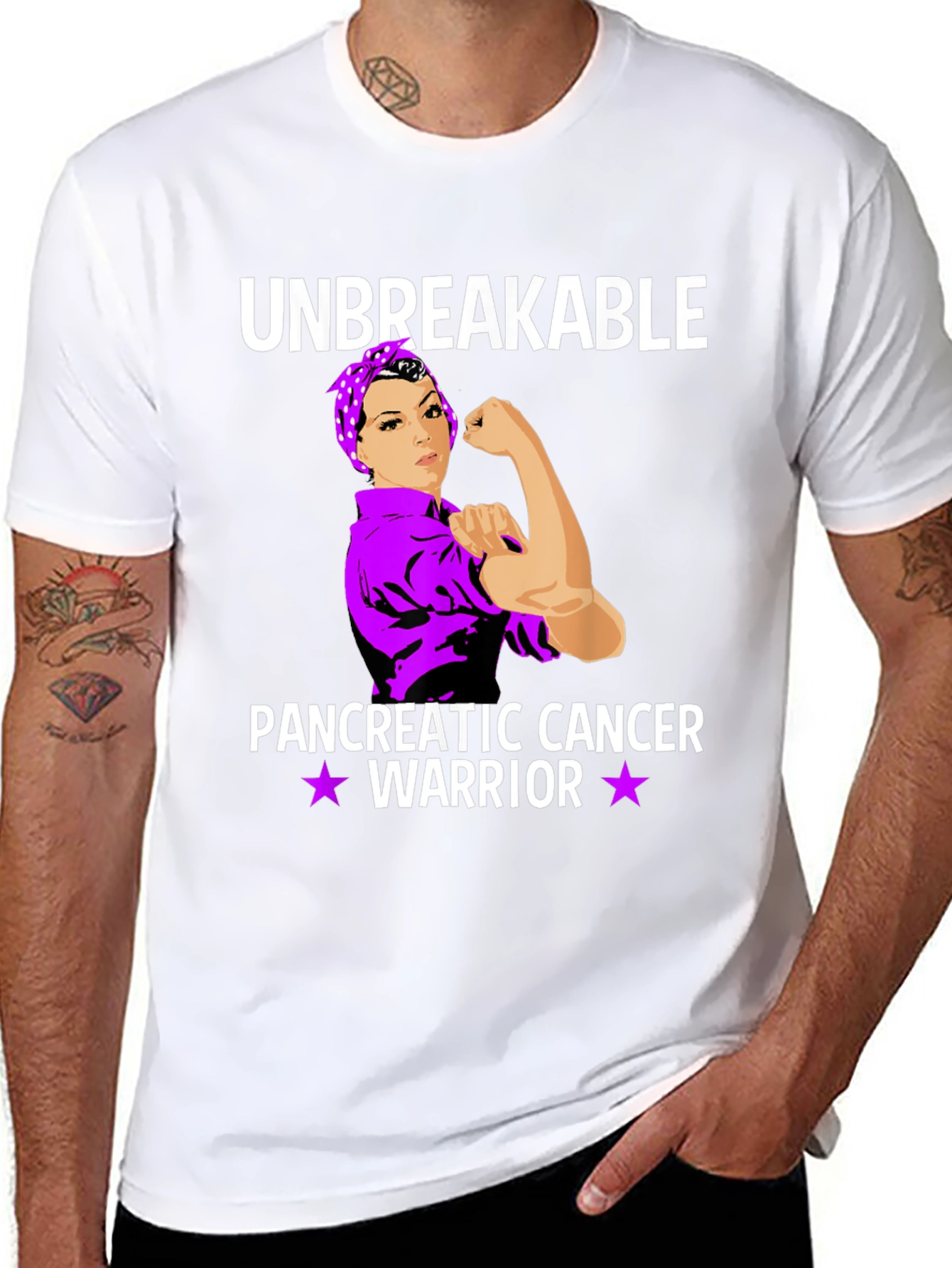 Unbreakable Pancreatic Cancer Warrior T-Shirt