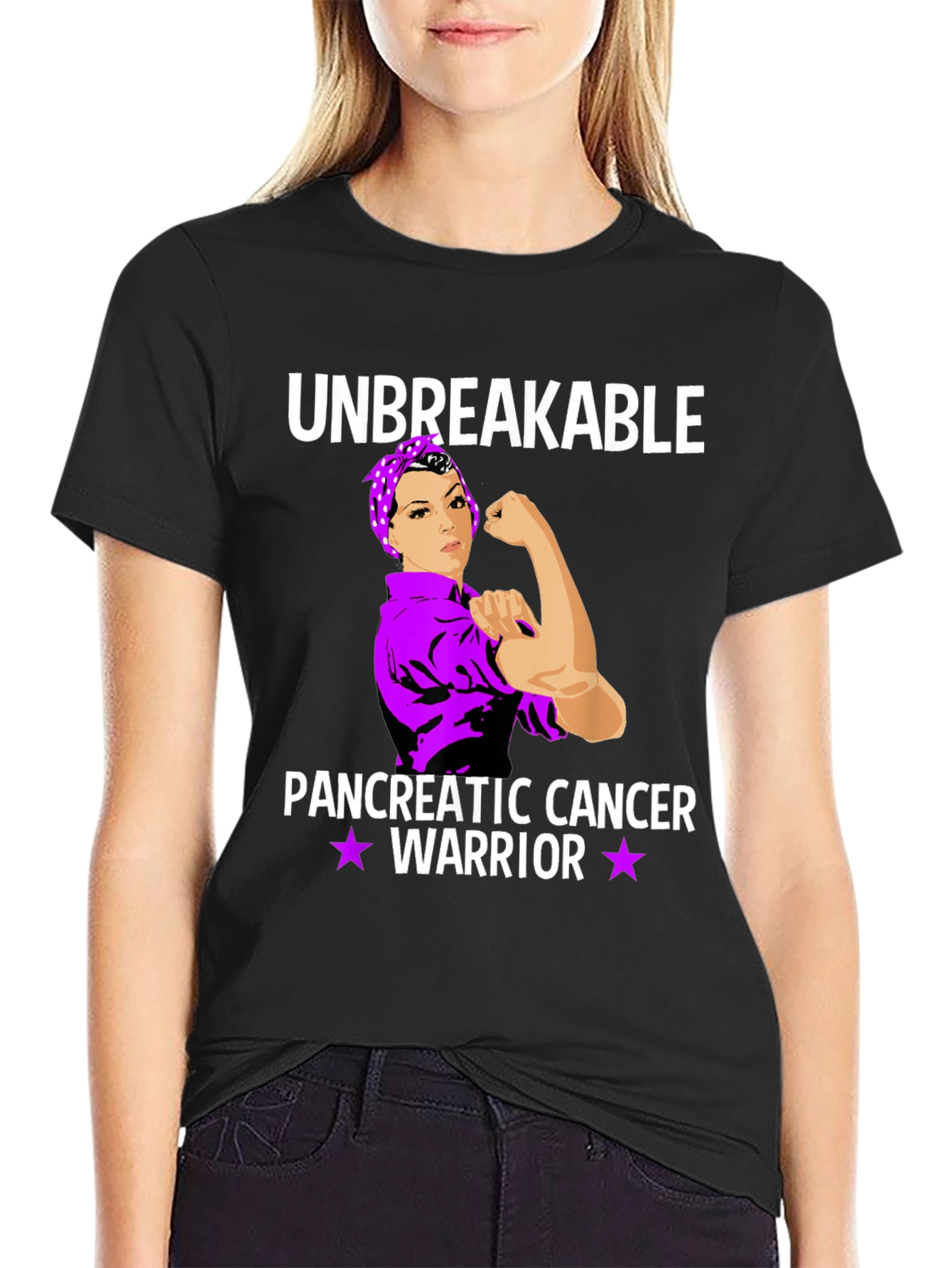 Unbreakable Pancreatic Cancer Warrior T-Shirt