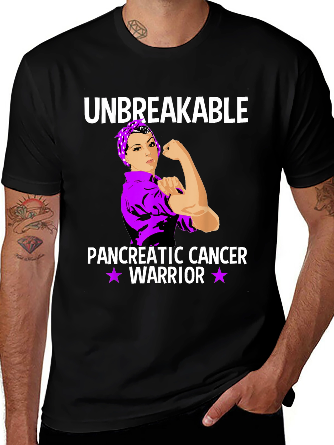 Unbreakable Pancreatic Cancer Warrior T-Shirt