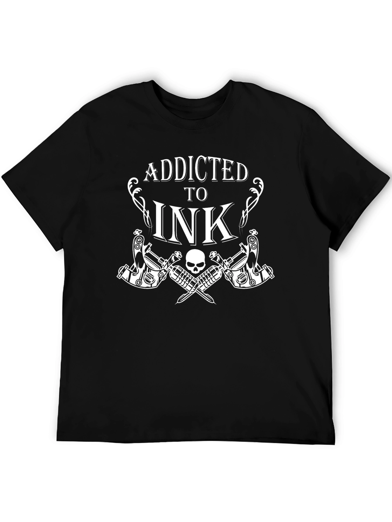 Addicted to Ink Black T-Shirt Tattoo Artist