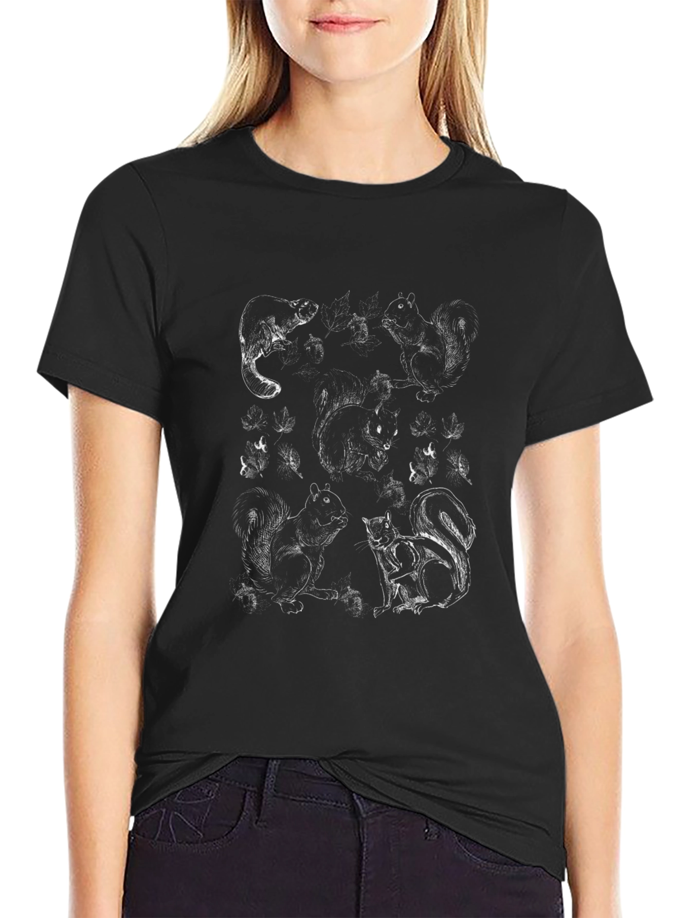 Squirrel Sketch Tee - Unisex Graphic T-Shirt