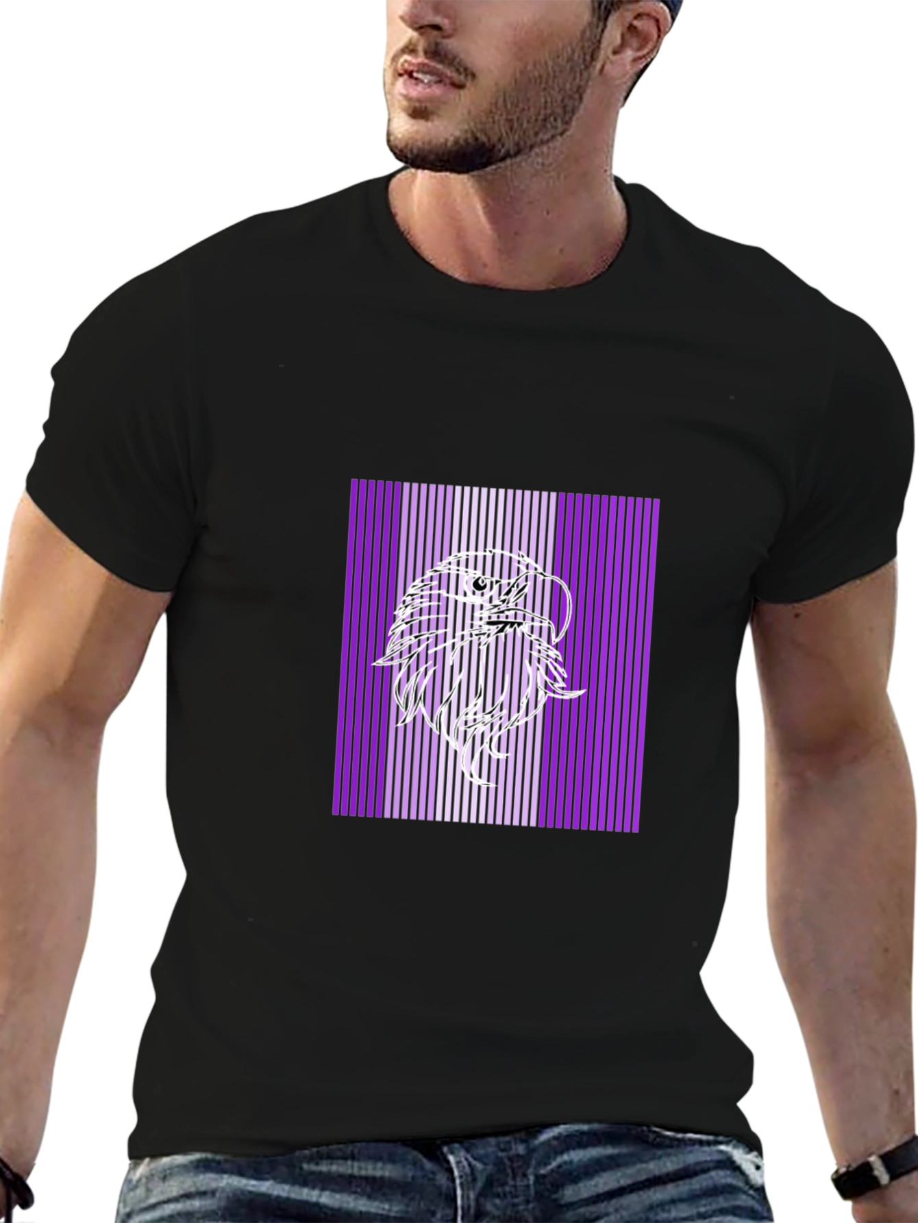 Eagle Graphic Black T-Shirt