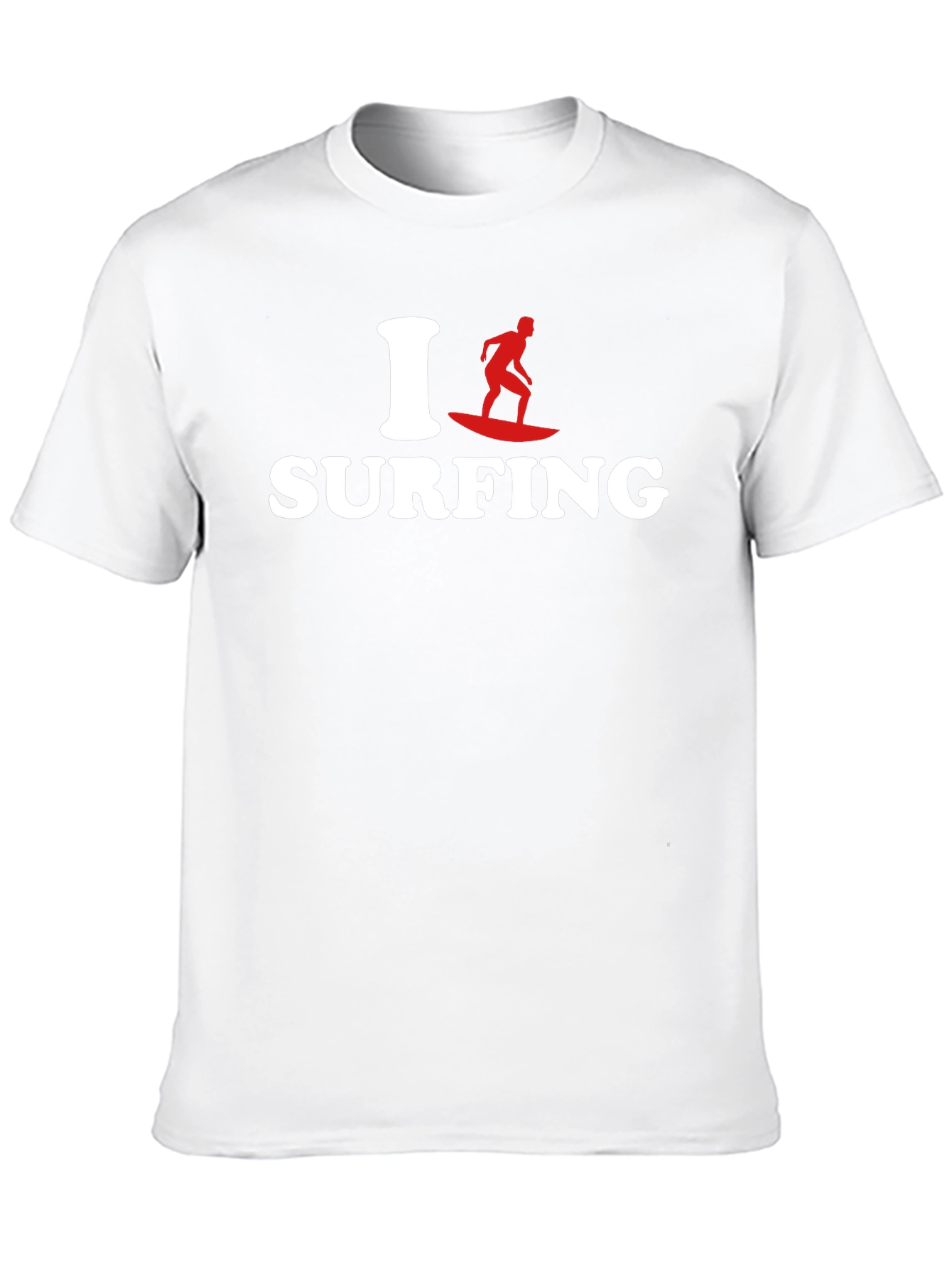 I Love Surfing Graphic Tee - Black