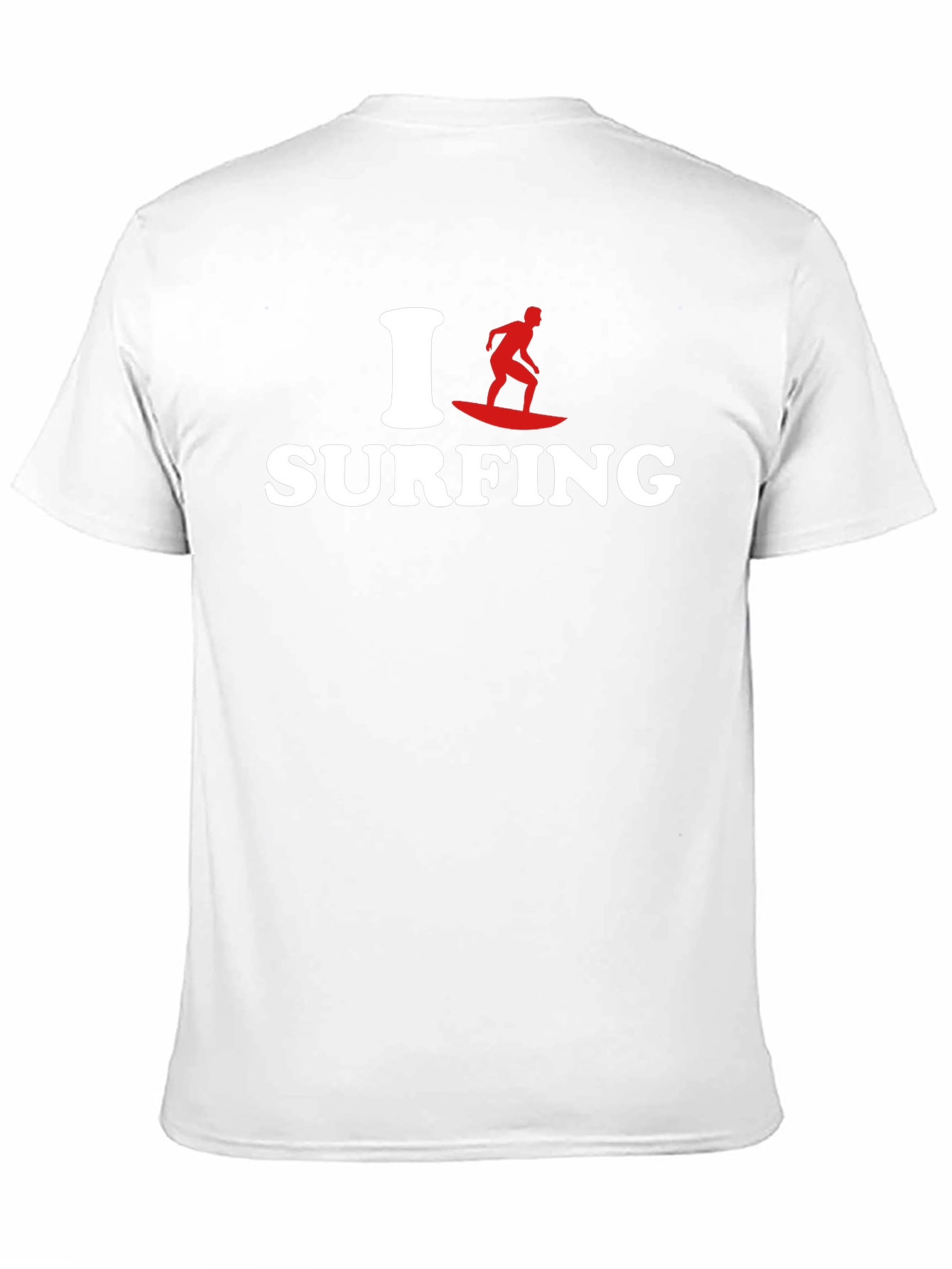 I Love Surfing Graphic Tee - Black