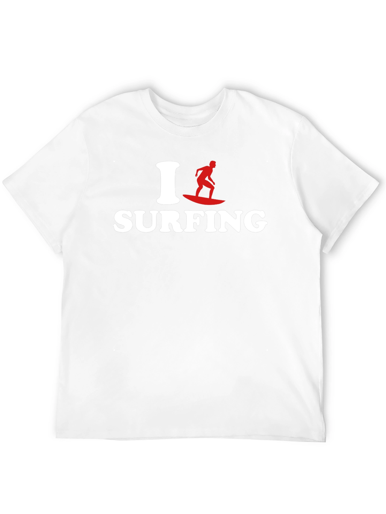 I Love Surfing Graphic Tee - Black