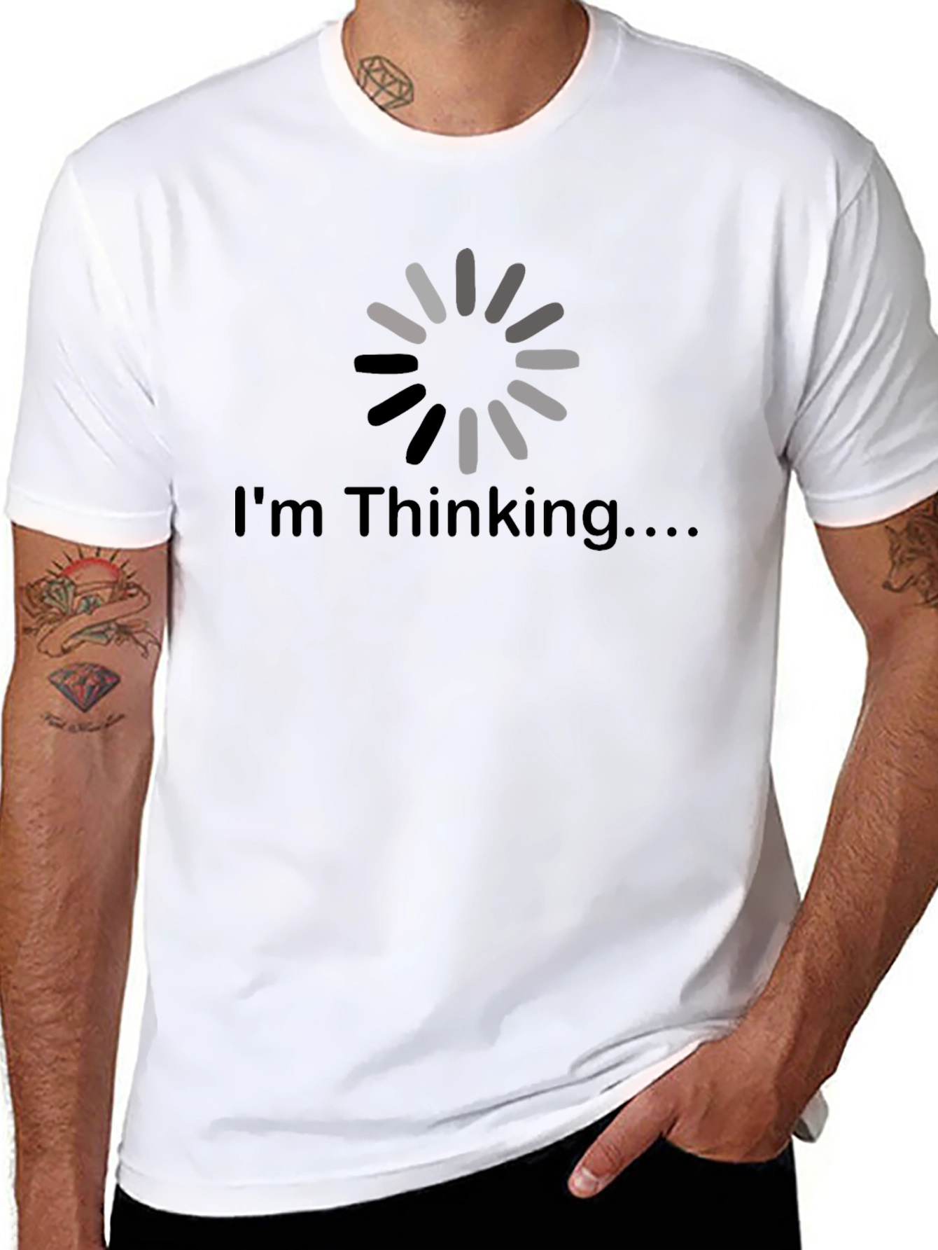 Im Thinking T-Shirt - Funny Loading Circle Design