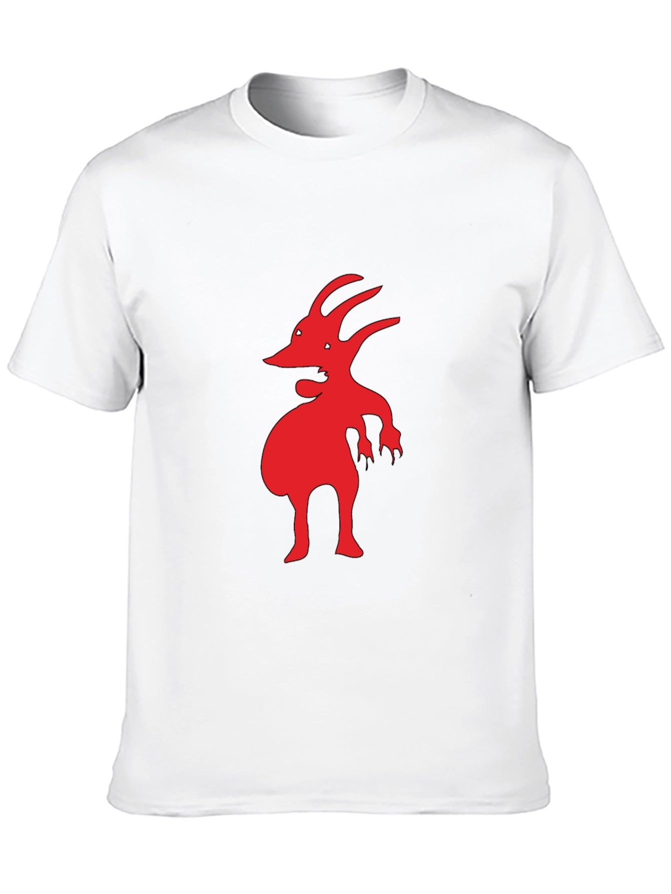 Red Creature Graphic Black T-Shirt