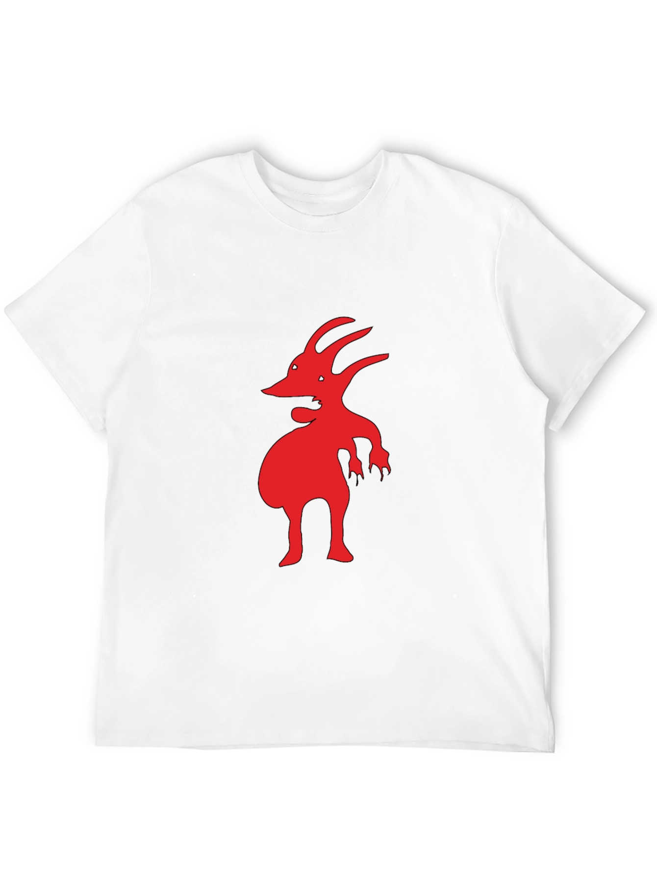 Red Creature Graphic Black T-Shirt