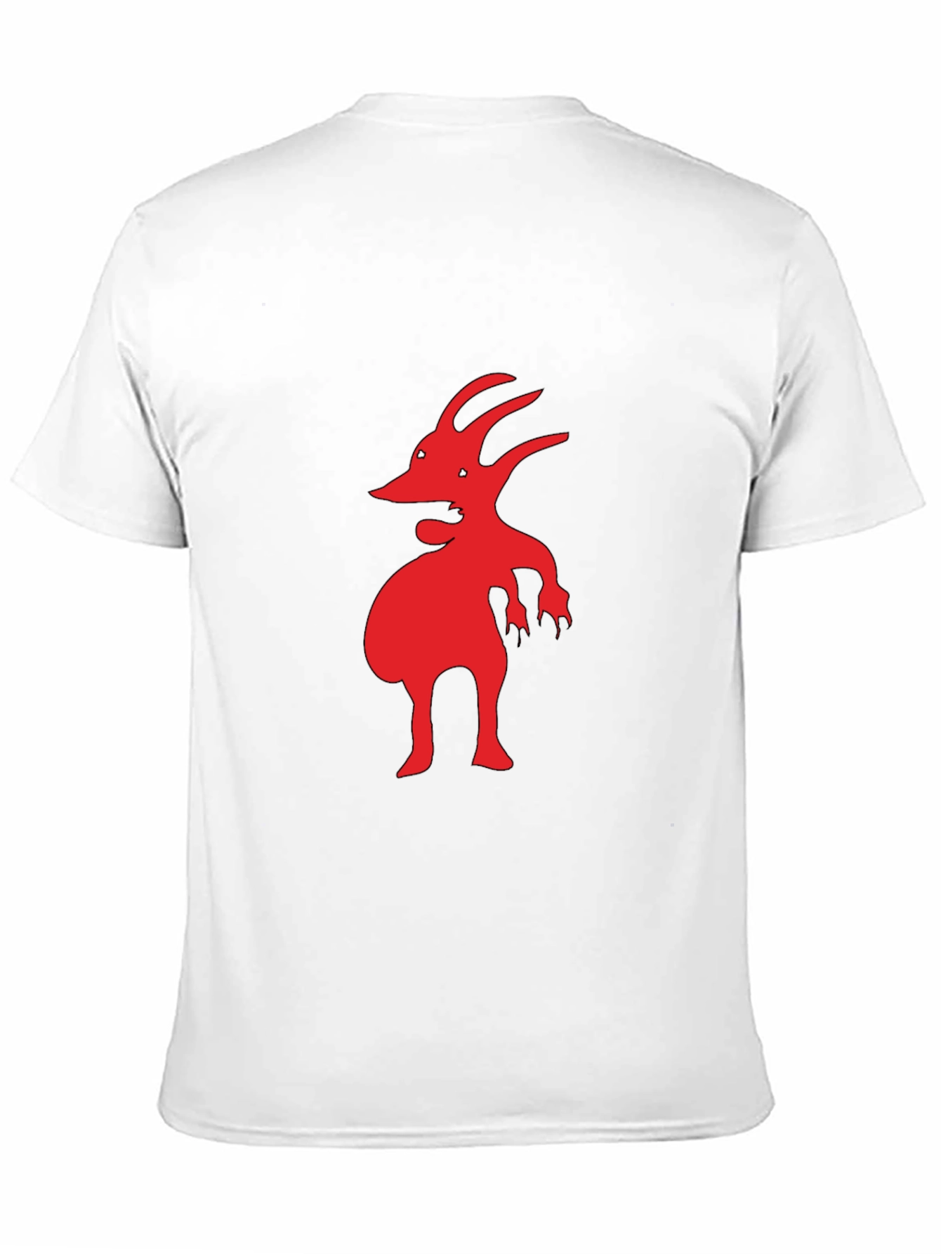 Red Creature Graphic Black T-Shirt