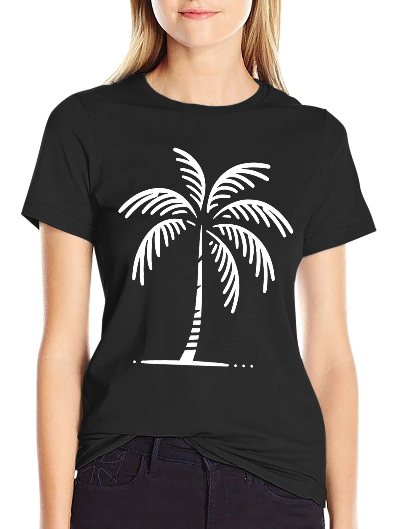 Palm Tree Graphic Tee - Relaxed Fit Cotton Shirt