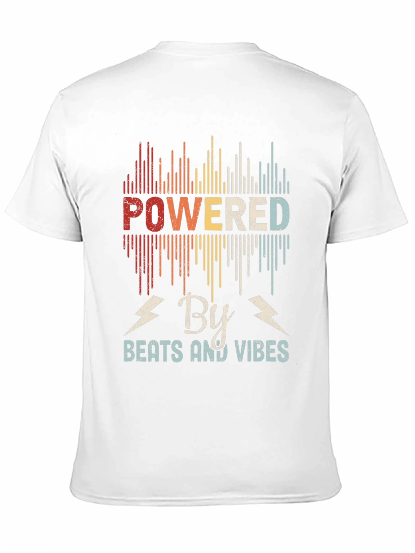 Powered By Beats and Vibes Retro T-Shirt