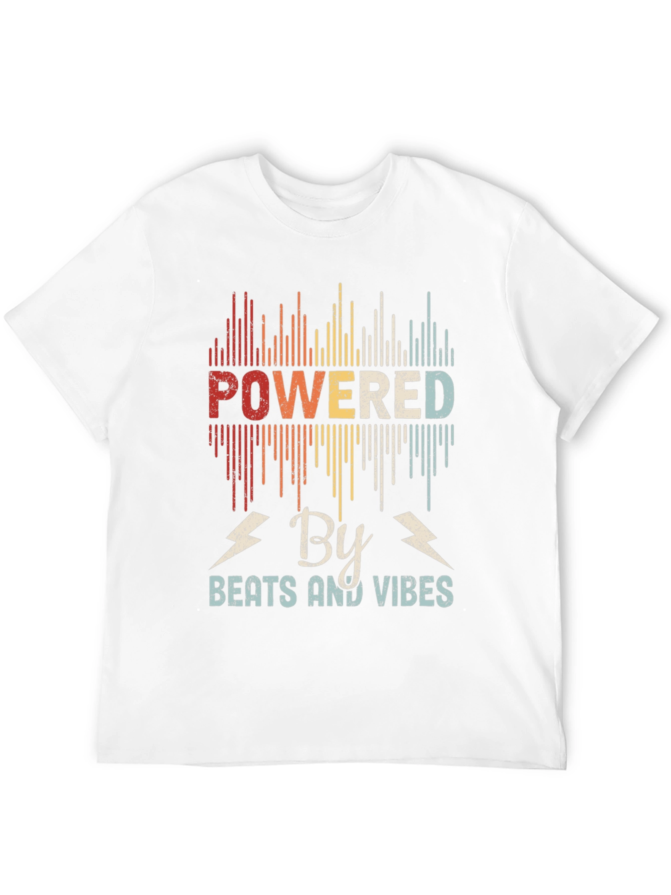 Powered By Beats and Vibes Retro T-Shirt