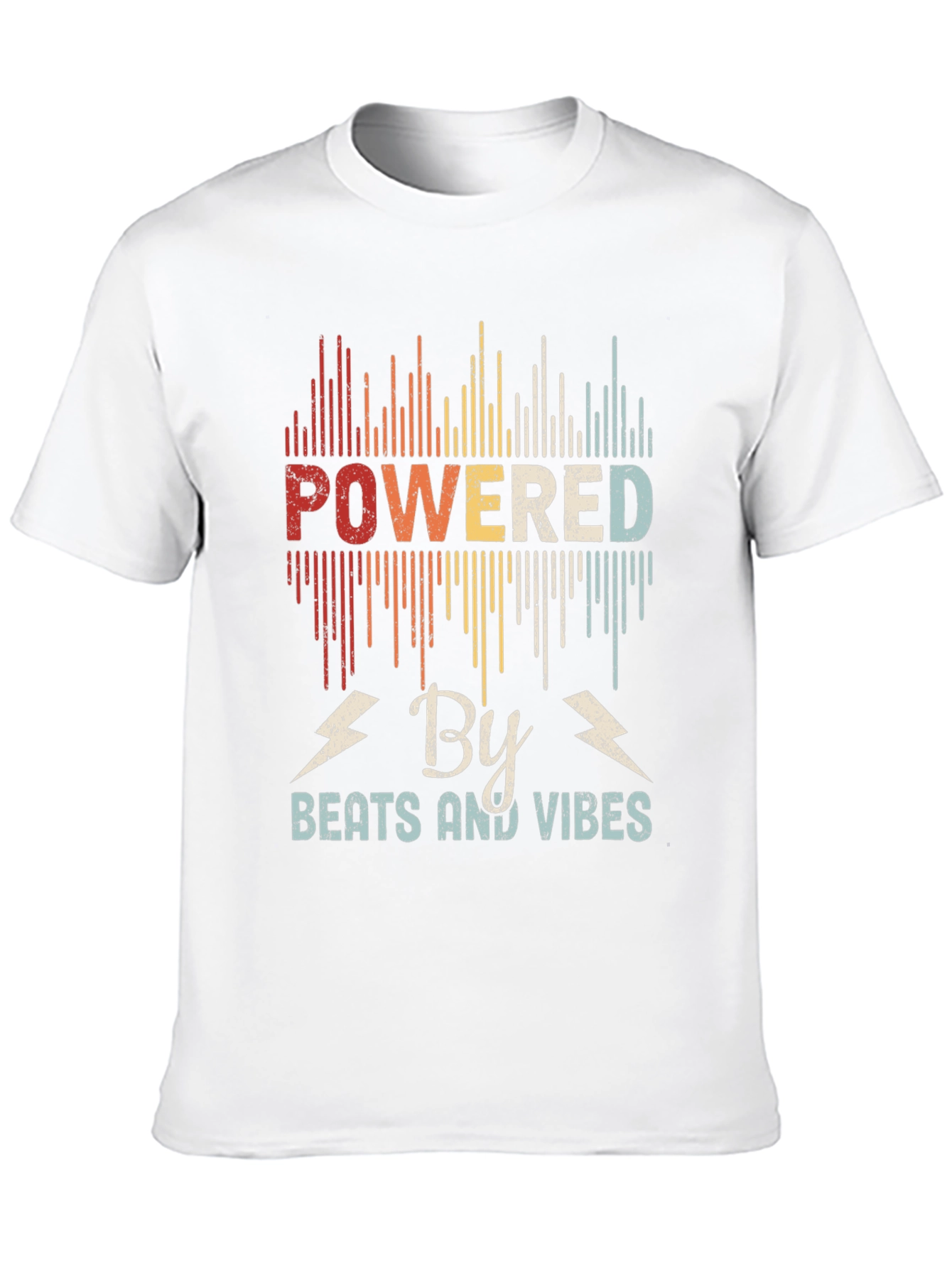 Powered By Beats and Vibes Retro T-Shirt