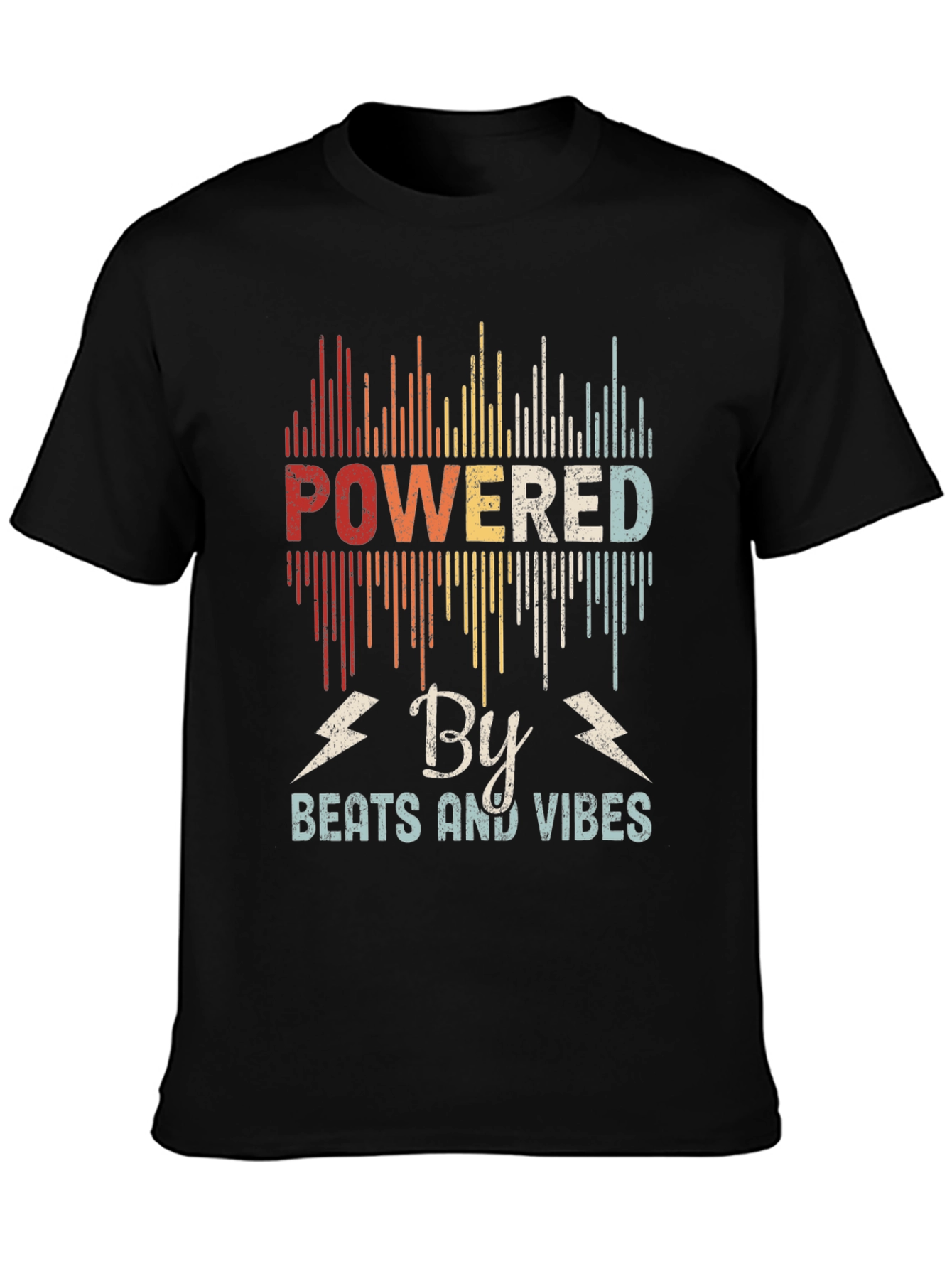Powered By Beats and Vibes Retro T-Shirt