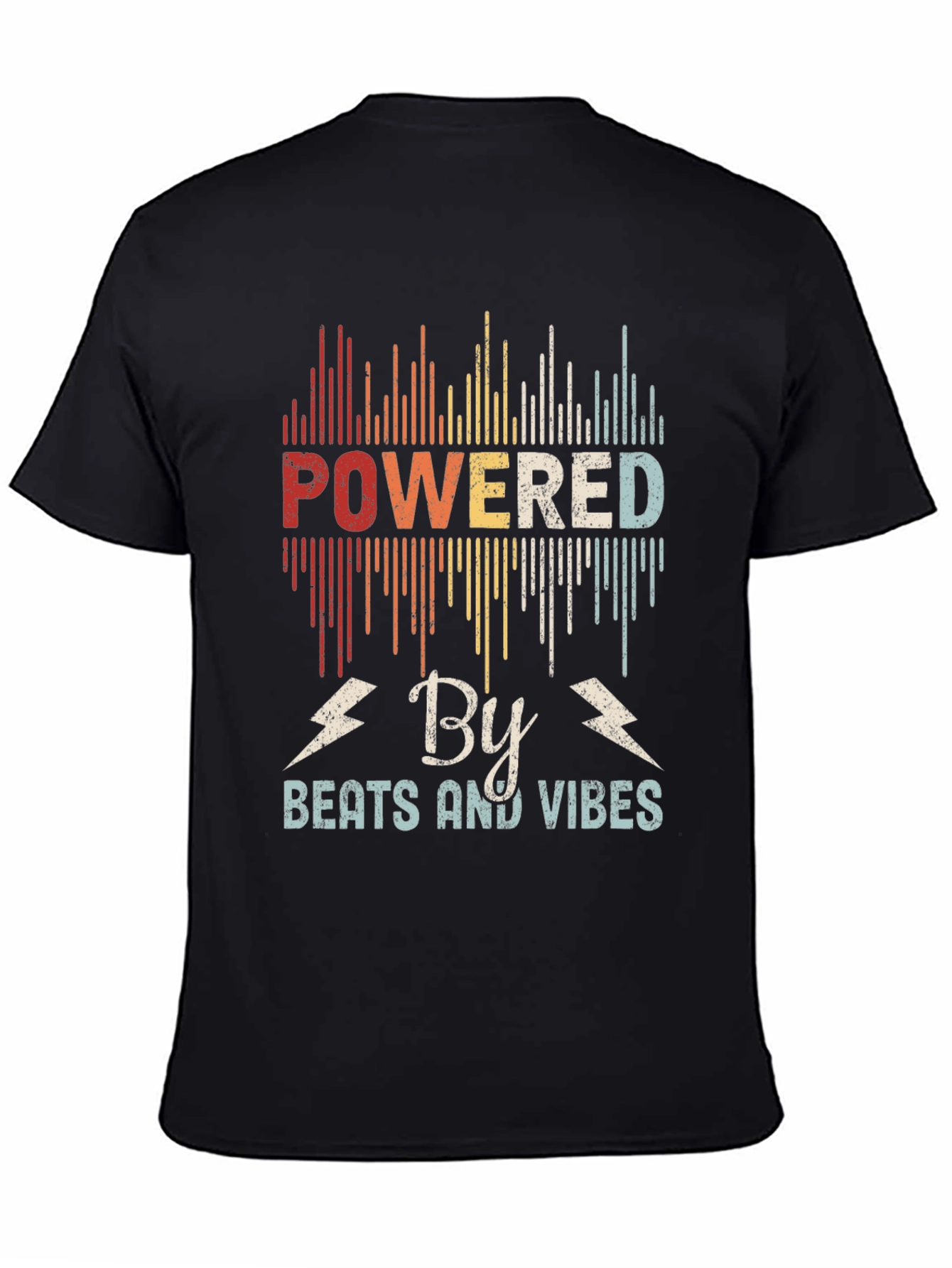 Powered By Beats and Vibes Retro T-Shirt