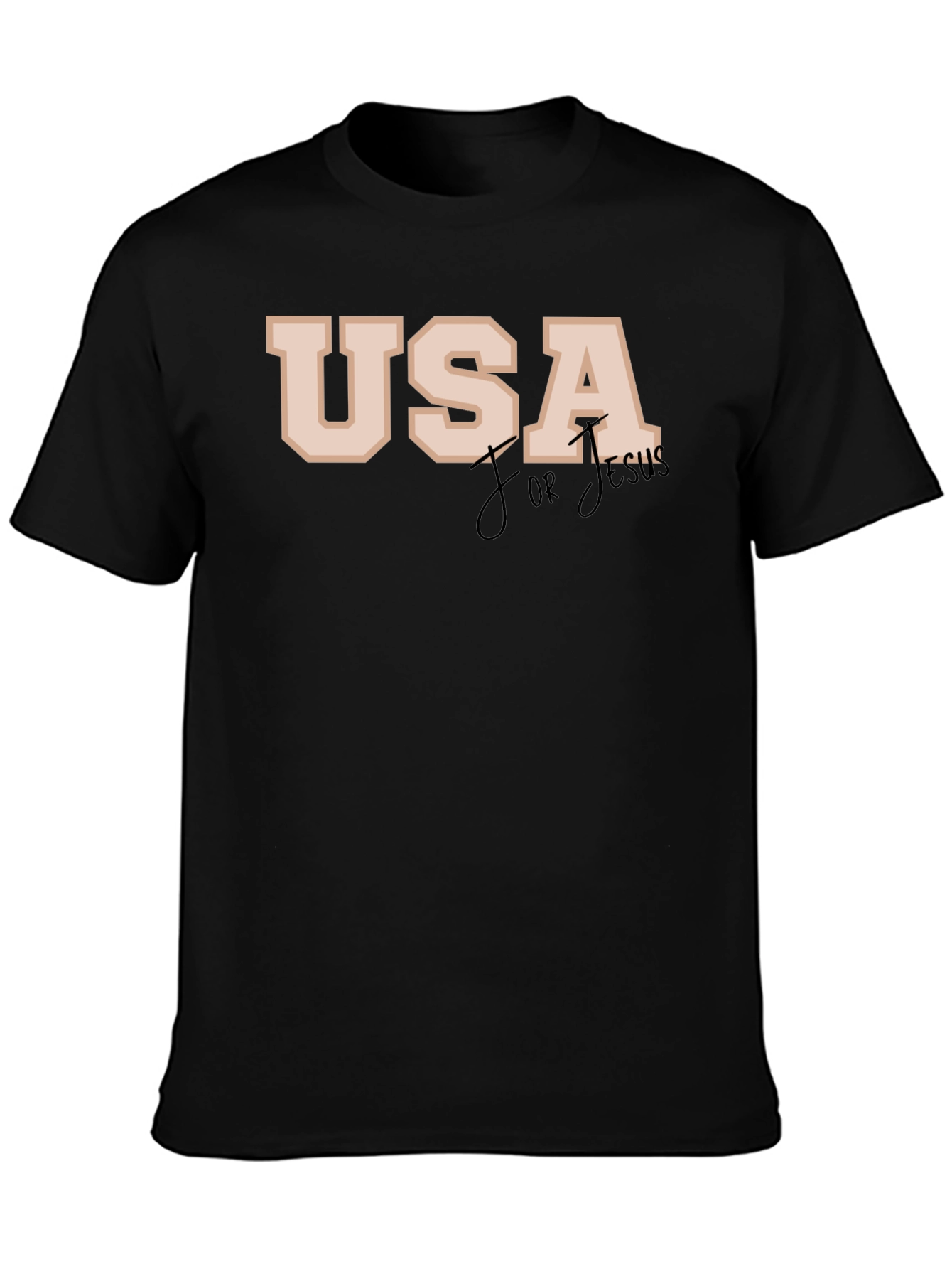 USA for Jesus Black T-Shirt