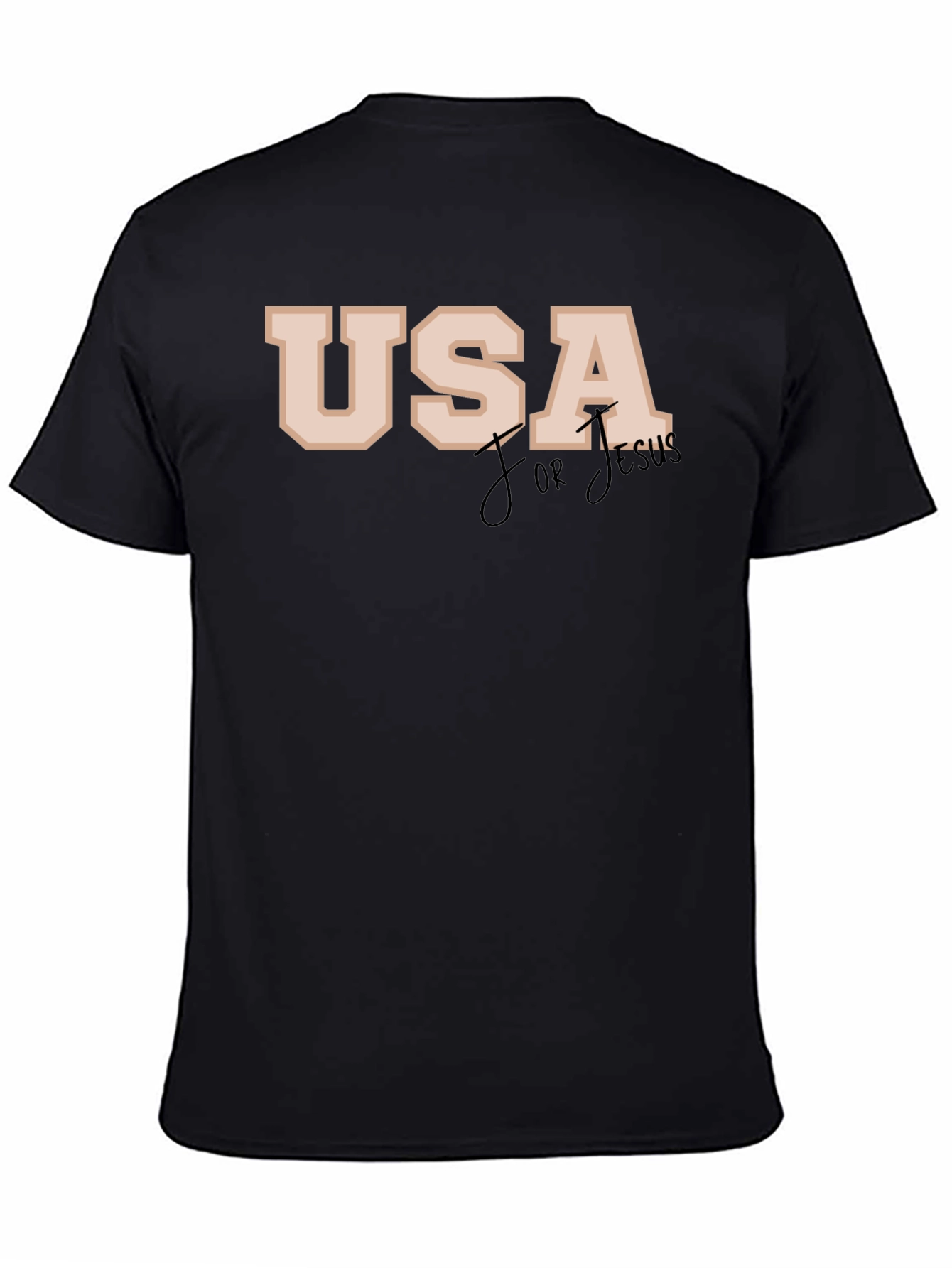 USA for Jesus Black T-Shirt