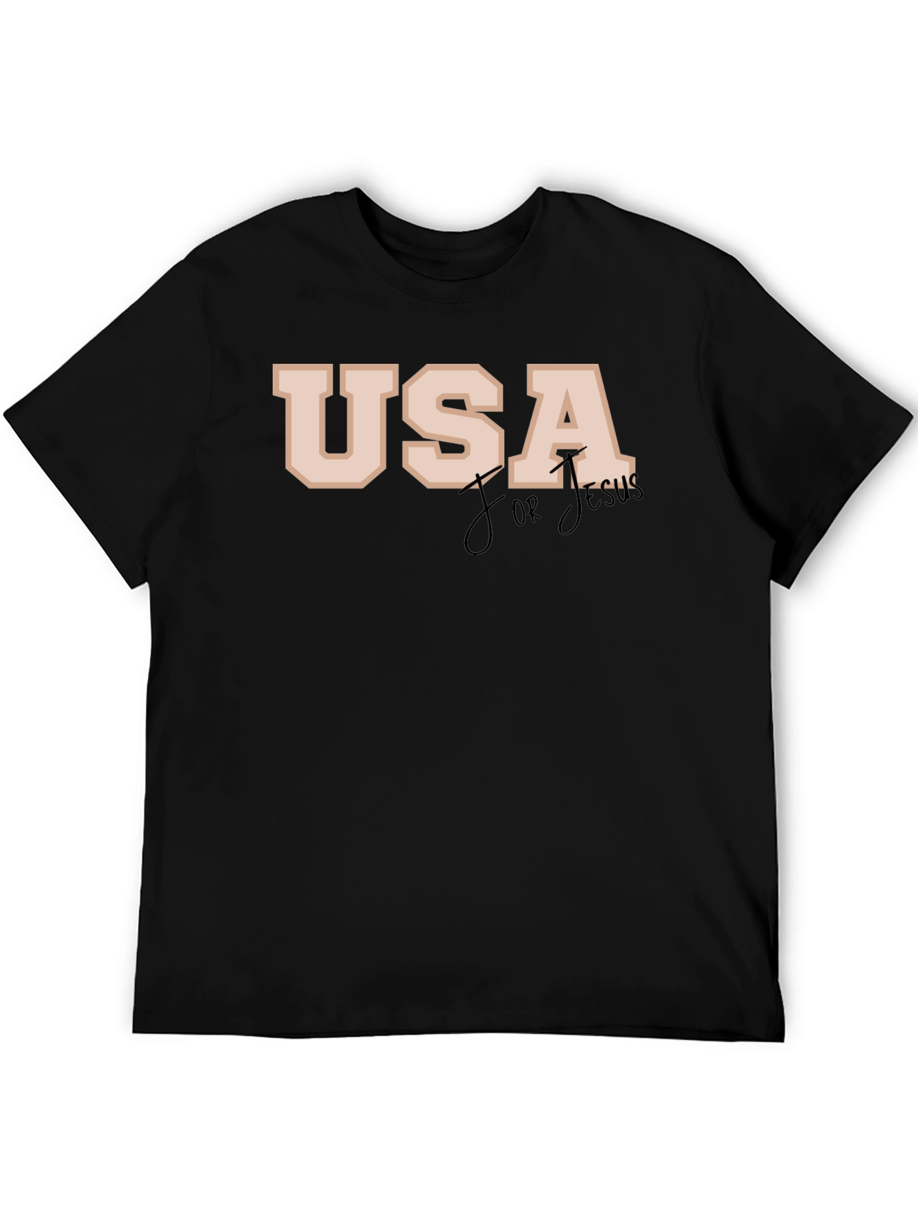 USA for Jesus Black T-Shirt