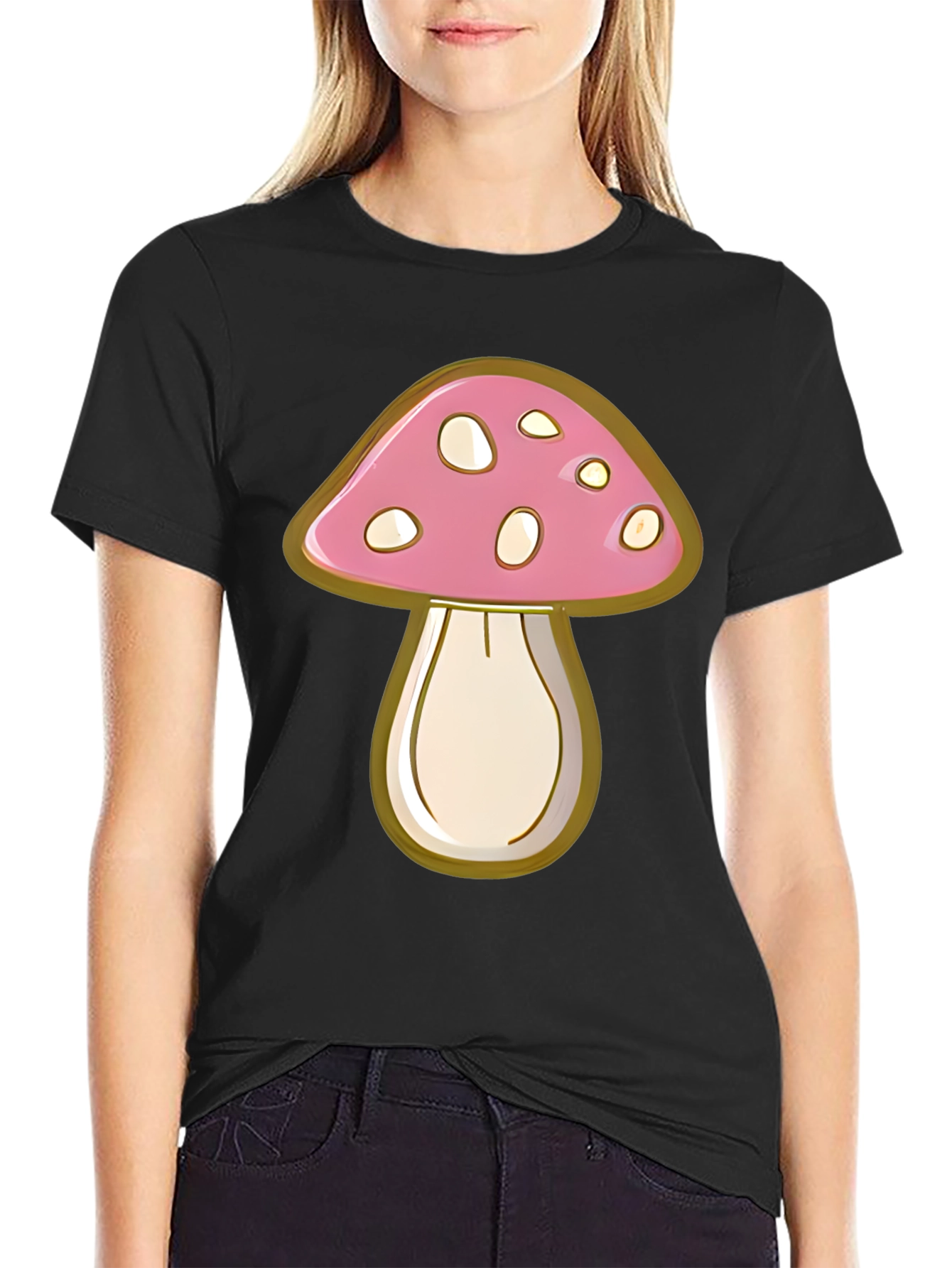 Mushroom Graphic Tee - Funky Style
