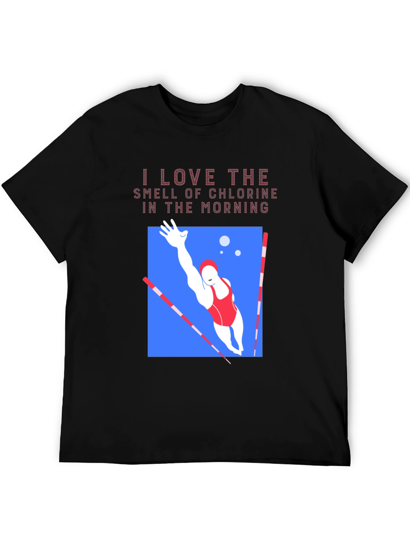 Chlorine Smell Swimmer Graphic T-Shirt
