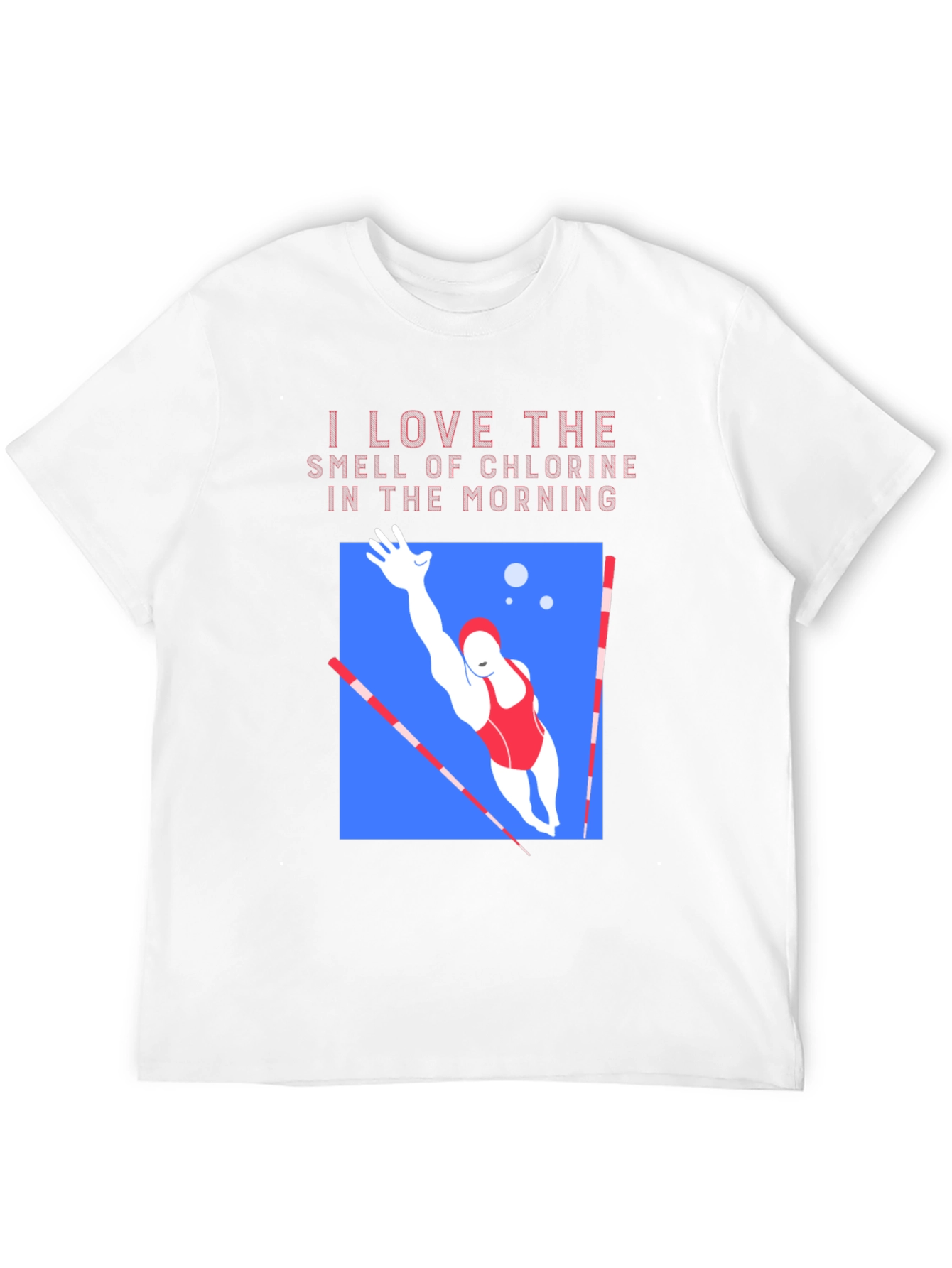 Chlorine Smell Swimmer Graphic T-Shirt
