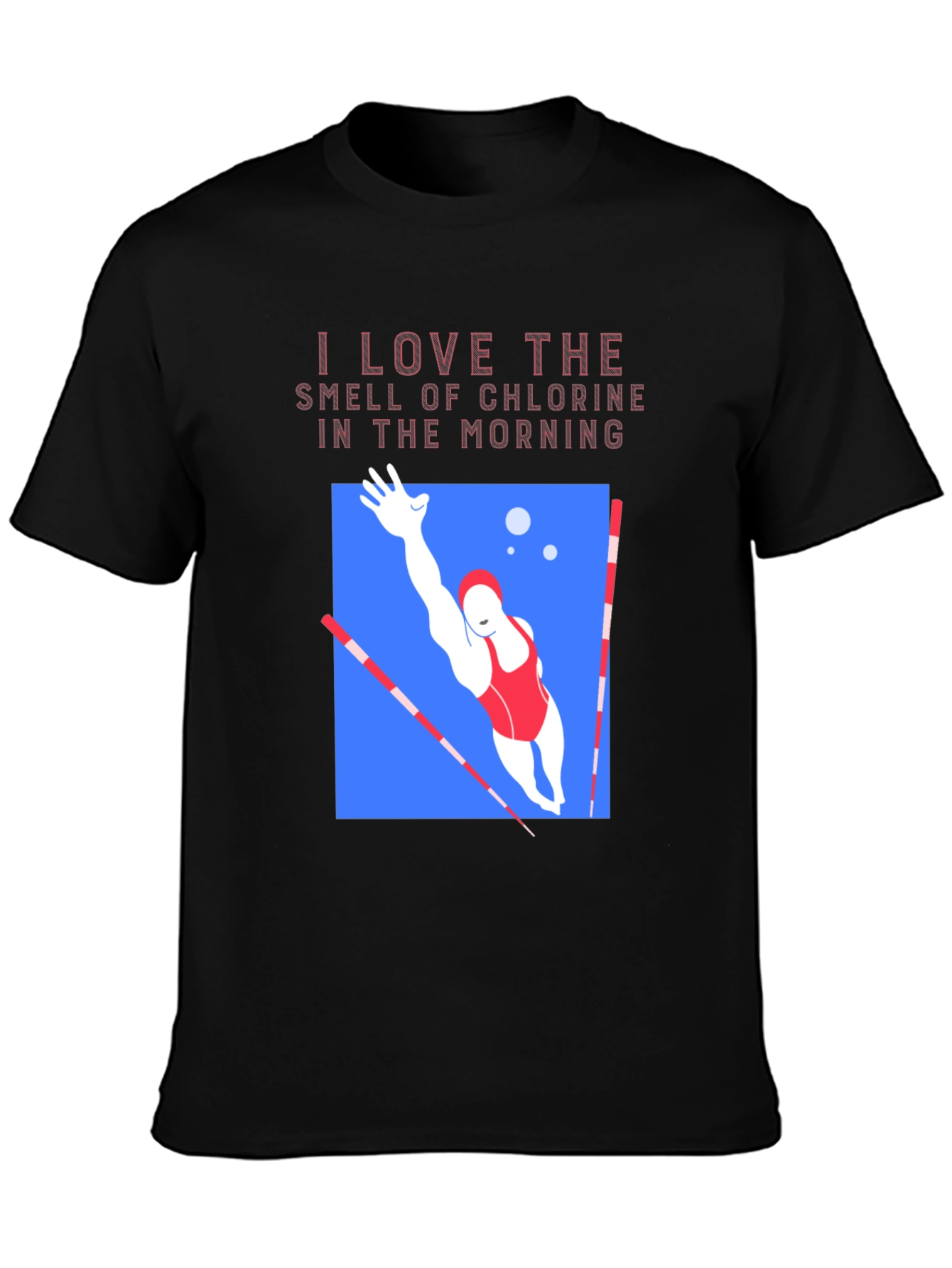 Chlorine Smell Swimmer Graphic T-Shirt