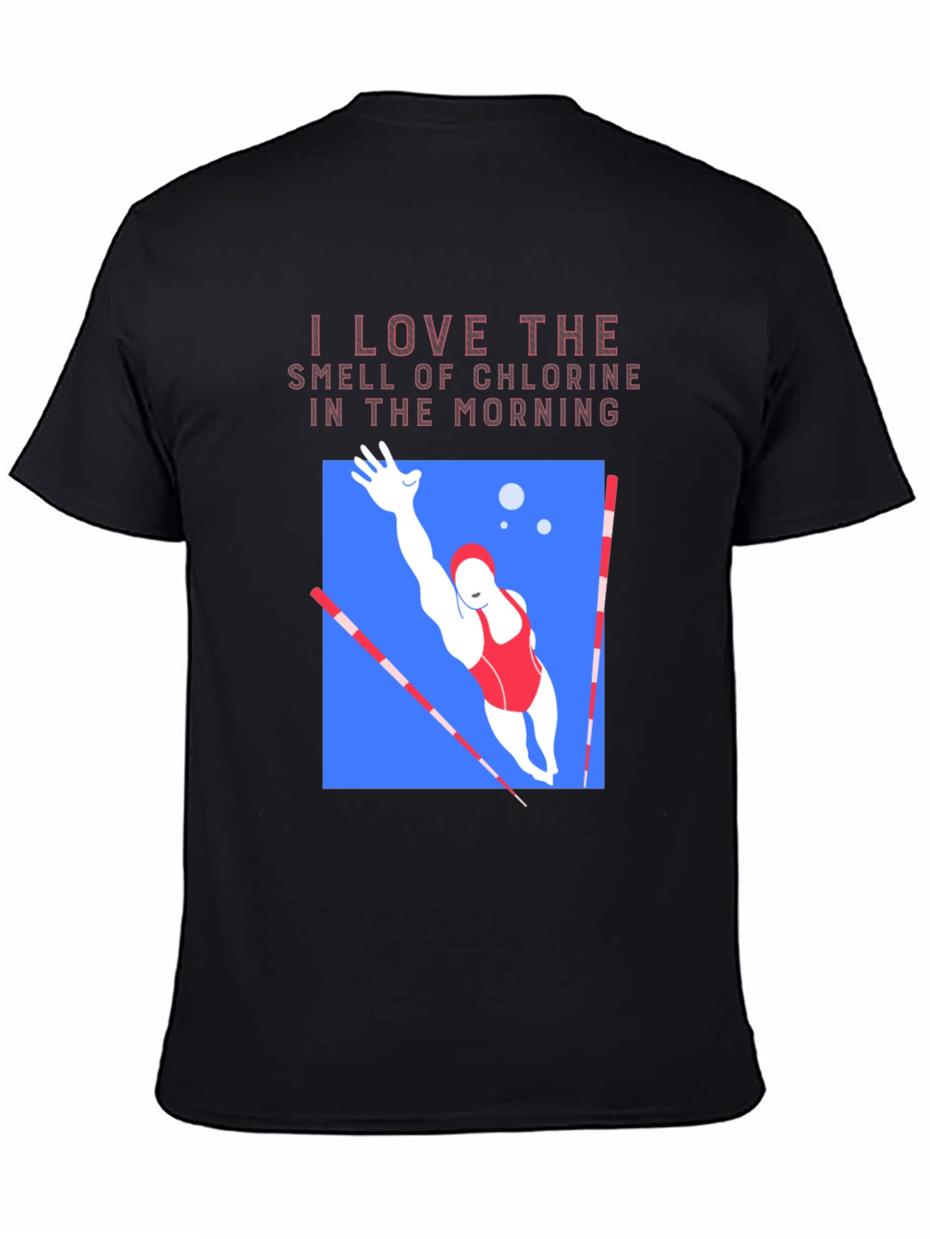 Chlorine Smell Swimmer Graphic T-Shirt