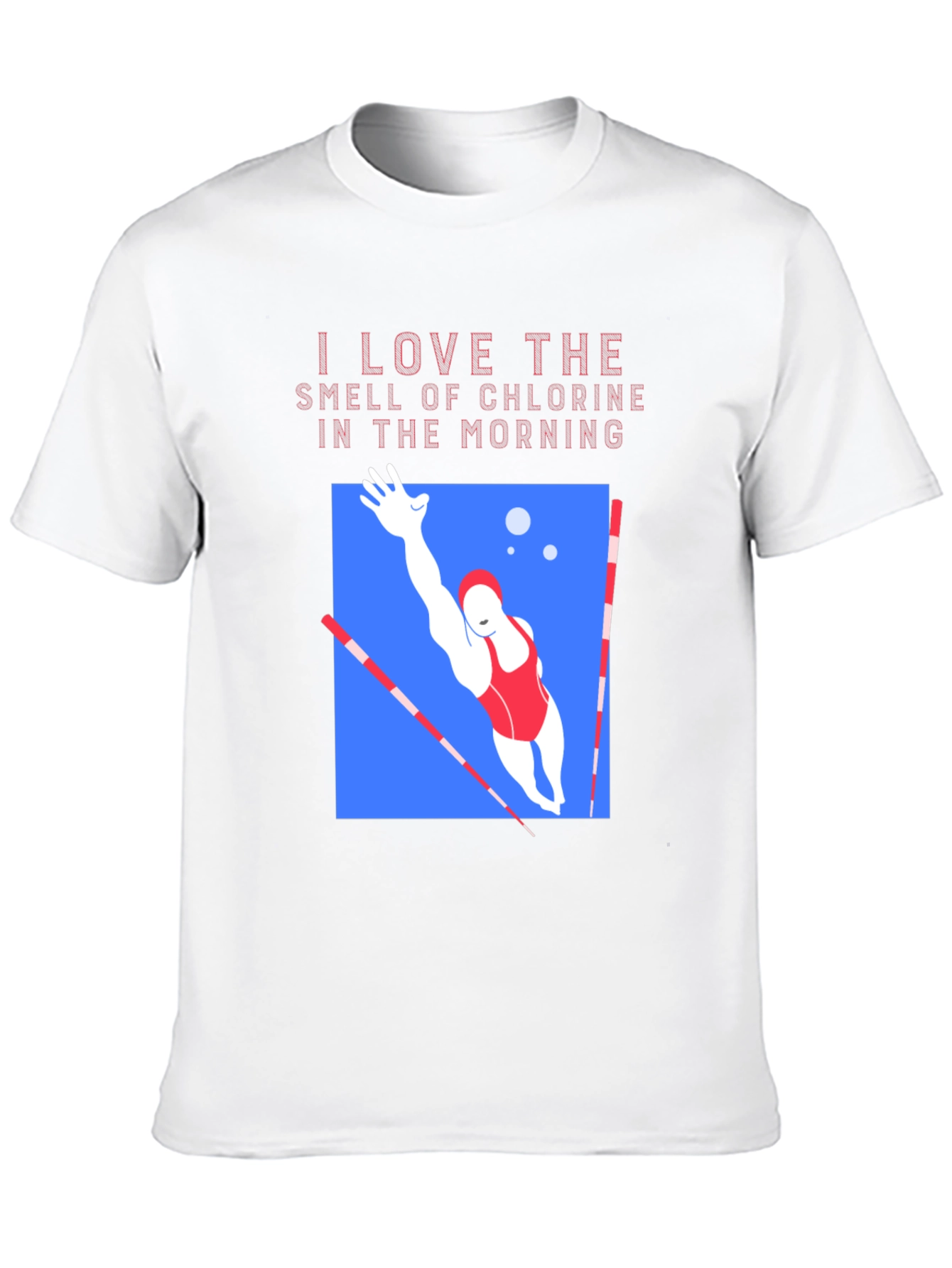 Chlorine Smell Swimmer Graphic T-Shirt