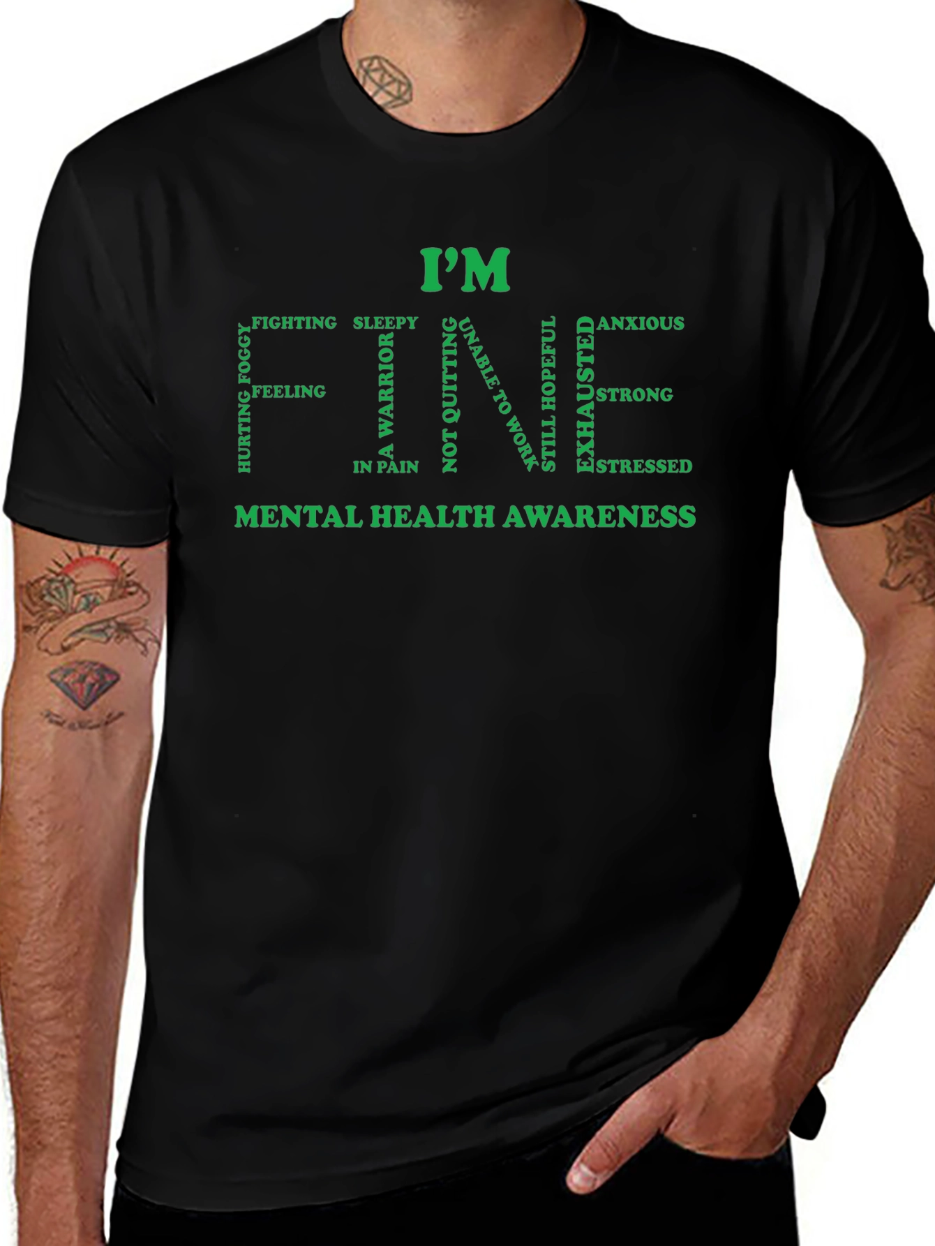 Im Fine Mental Health Awareness T-Shirt