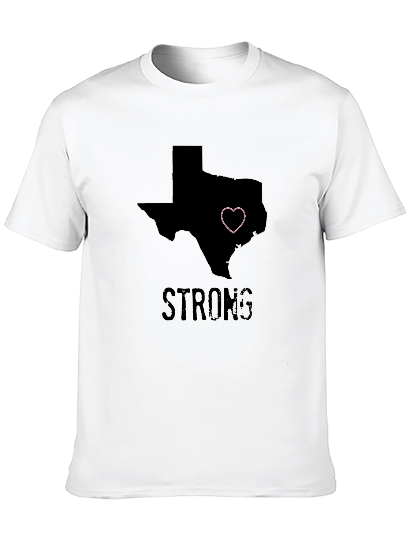 Texas Strong Heart Graphic Tee - Black