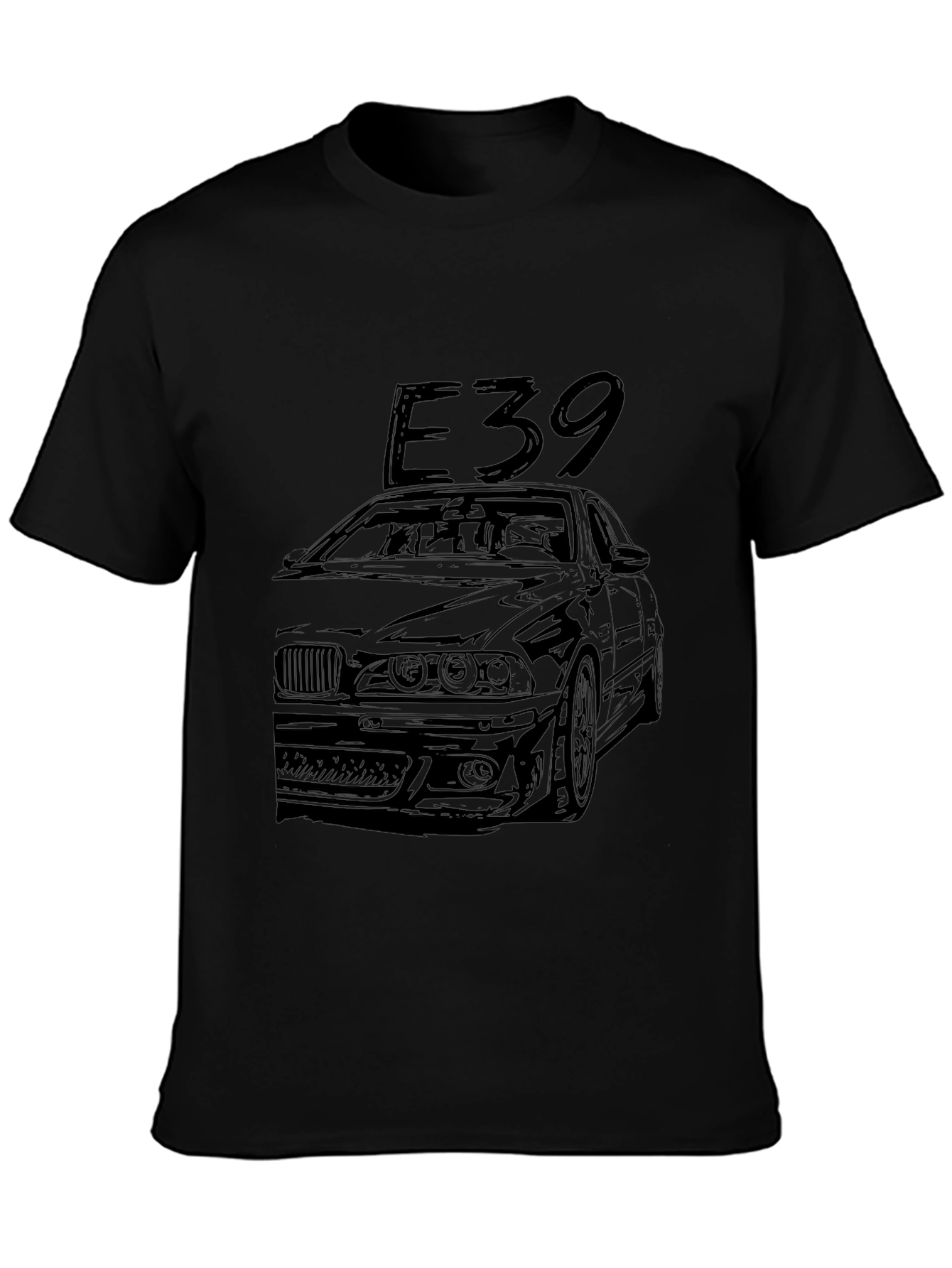 E39 Car Graphic Tee - Black