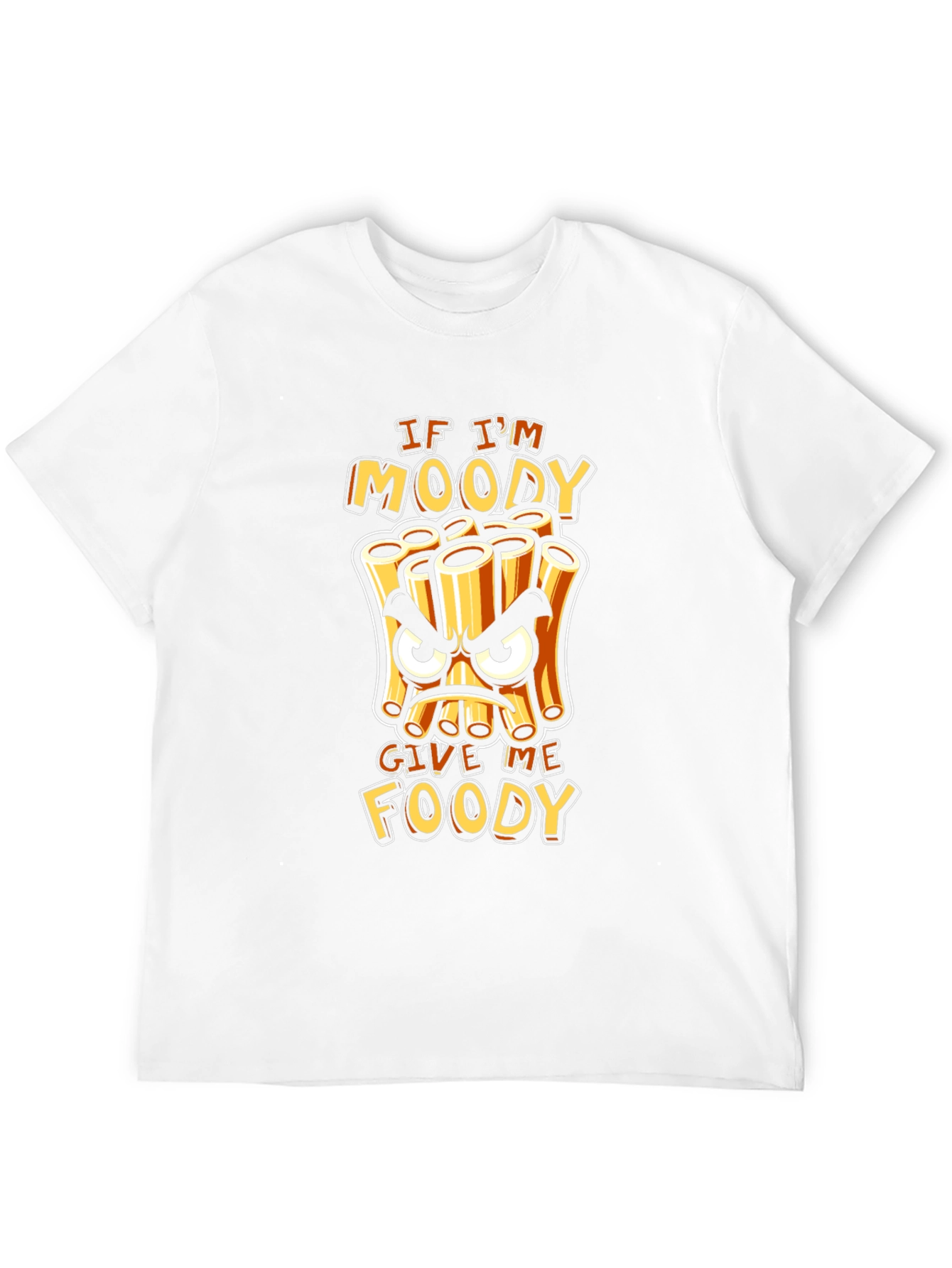 Moody Foody T-Shirt - Funny Pasta Cartoon Tee