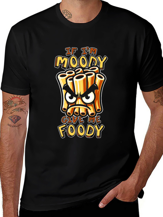 Moody Foody T-Shirt - Funny Pasta Cartoon Tee
