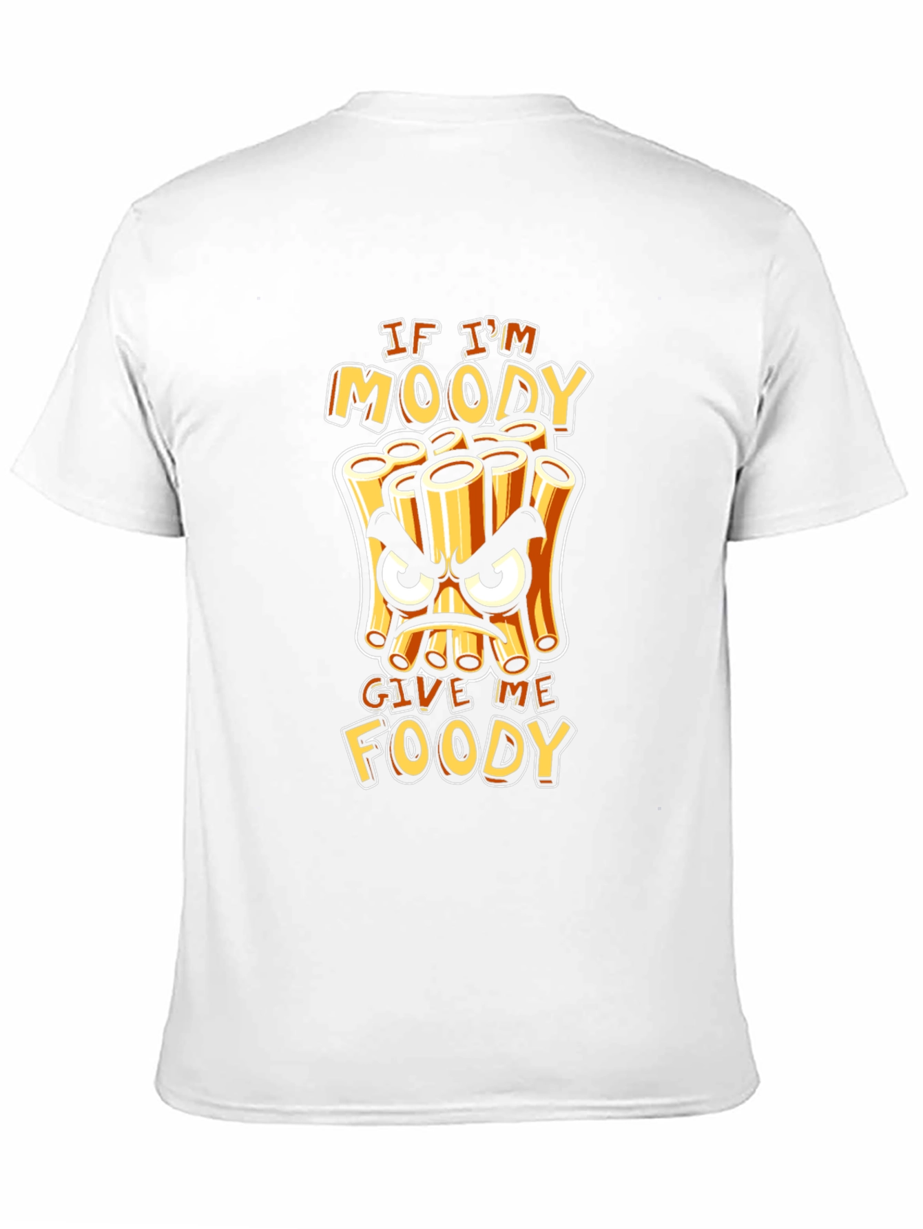 Moody Foody T-Shirt - Funny Pasta Cartoon Tee