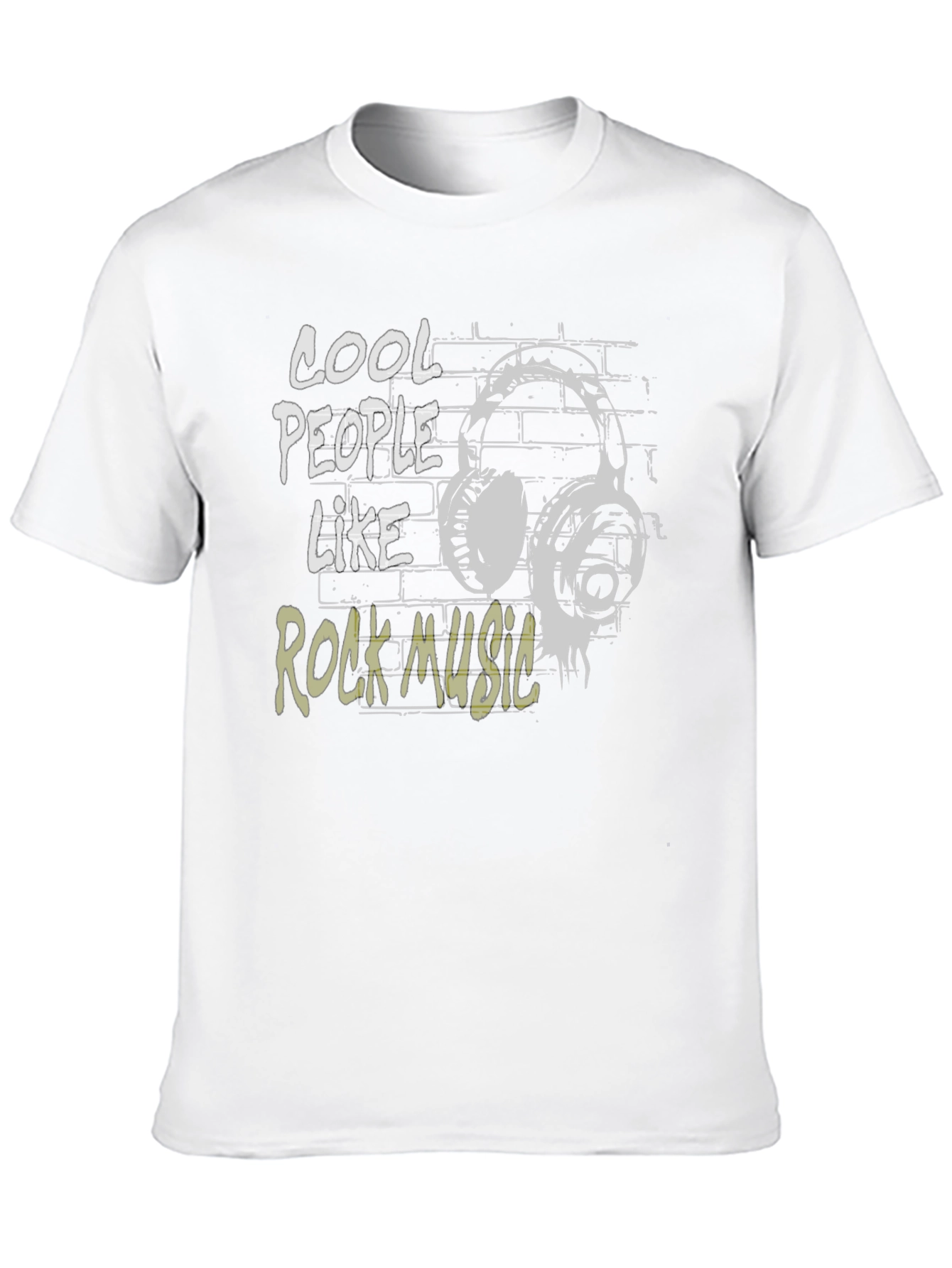 Cool People Rock Music Black Graphic T-Shirt