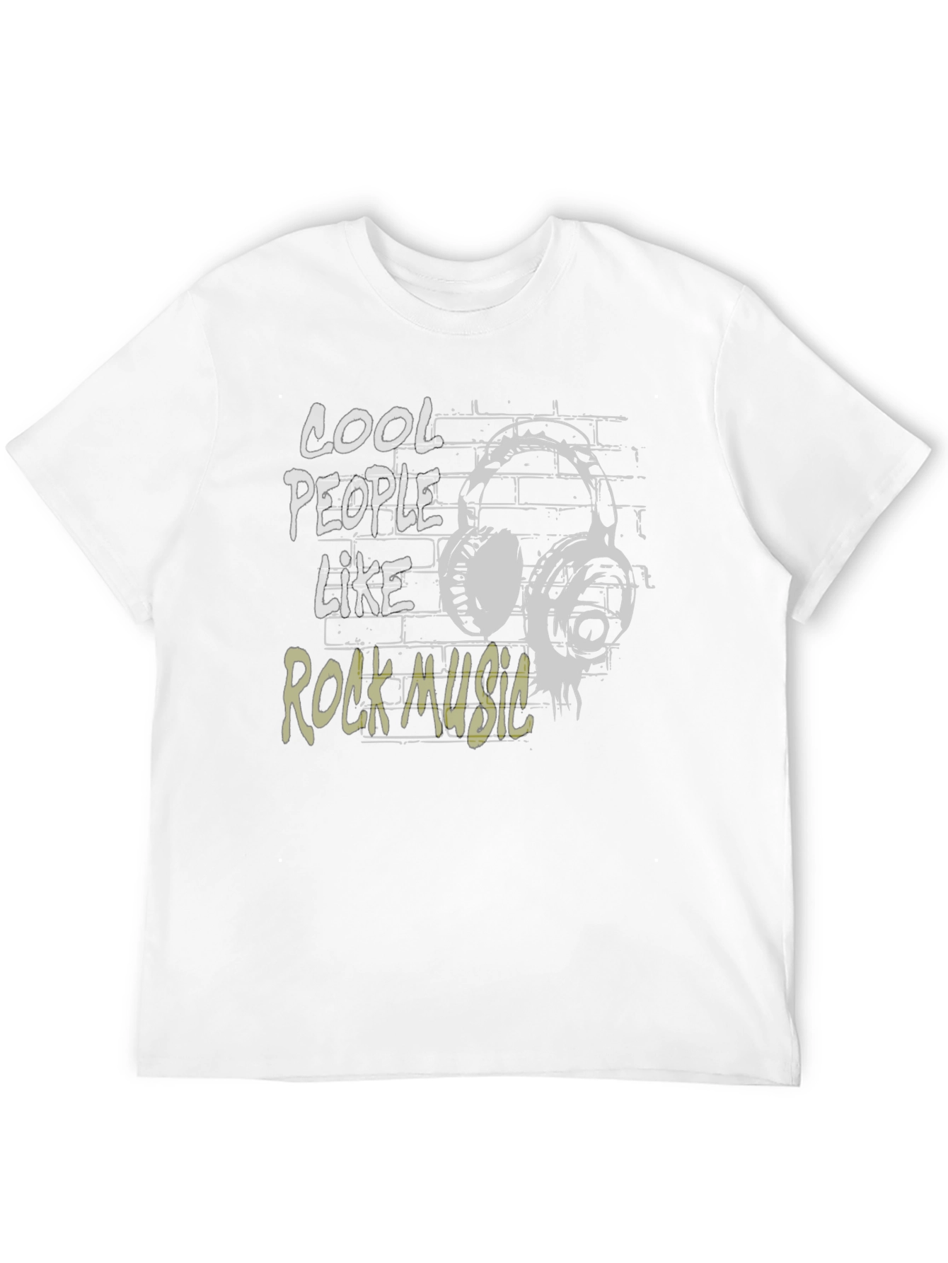 Cool People Rock Music Black Graphic T-Shirt