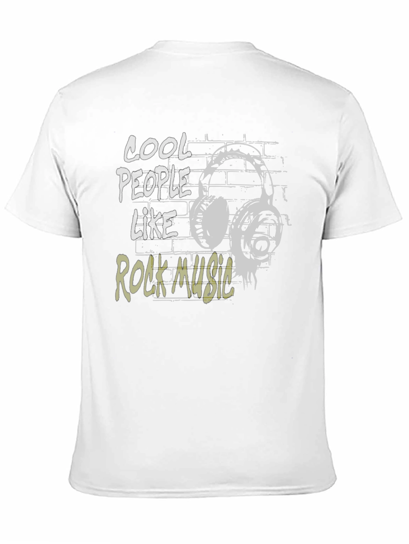 Cool People Rock Music Black Graphic T-Shirt